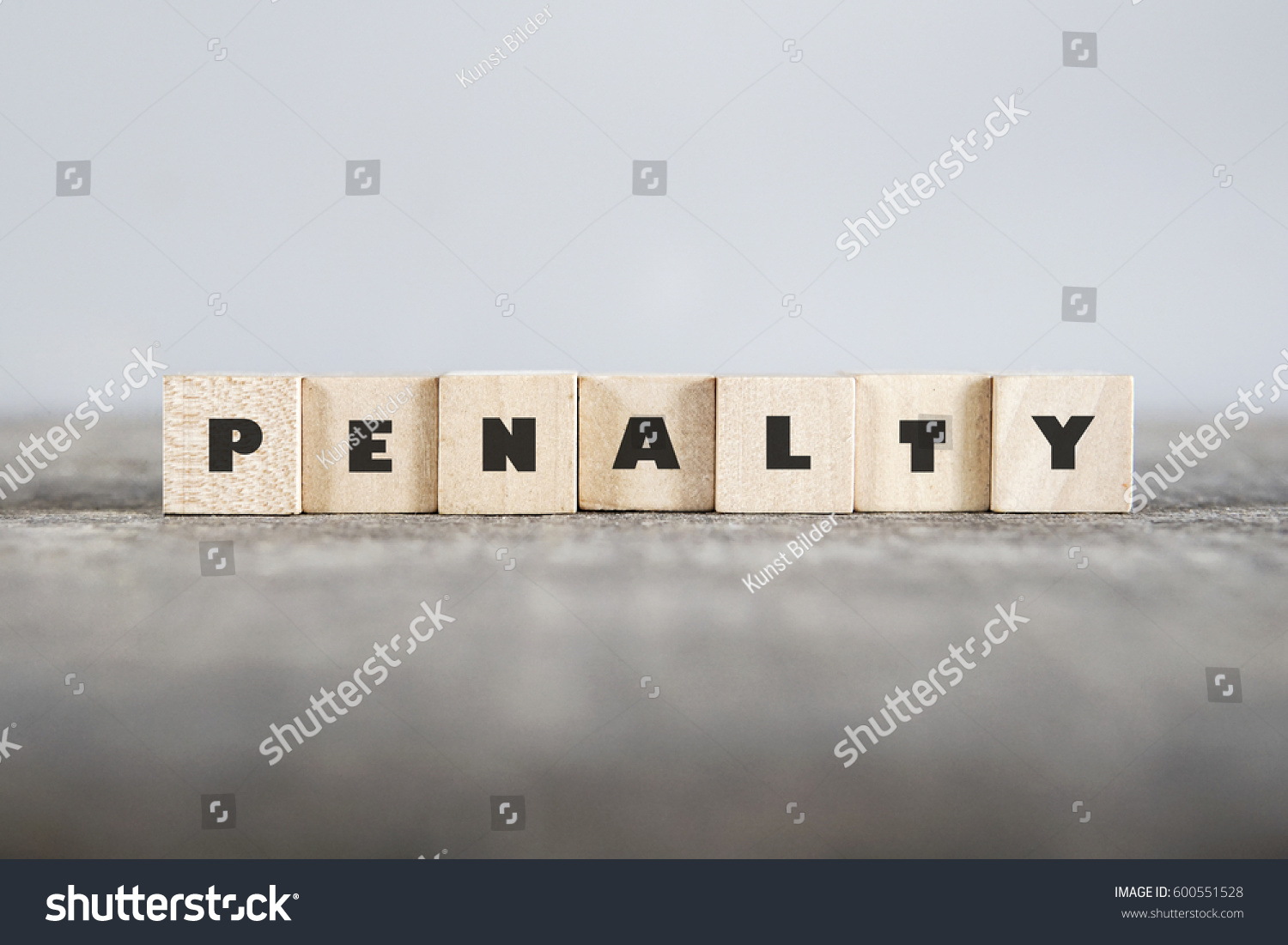 PENALTY word made with building blocks #600551528