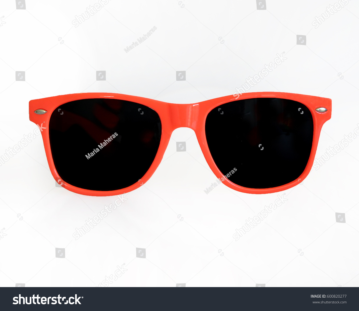 Orange / Red Sunglasses white backgound #600820277