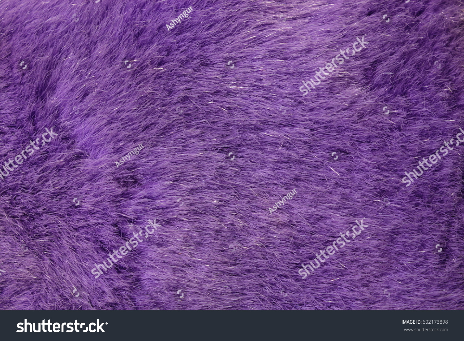 Very peri Purple artificial fur texture. Faux fur closeup #602173898