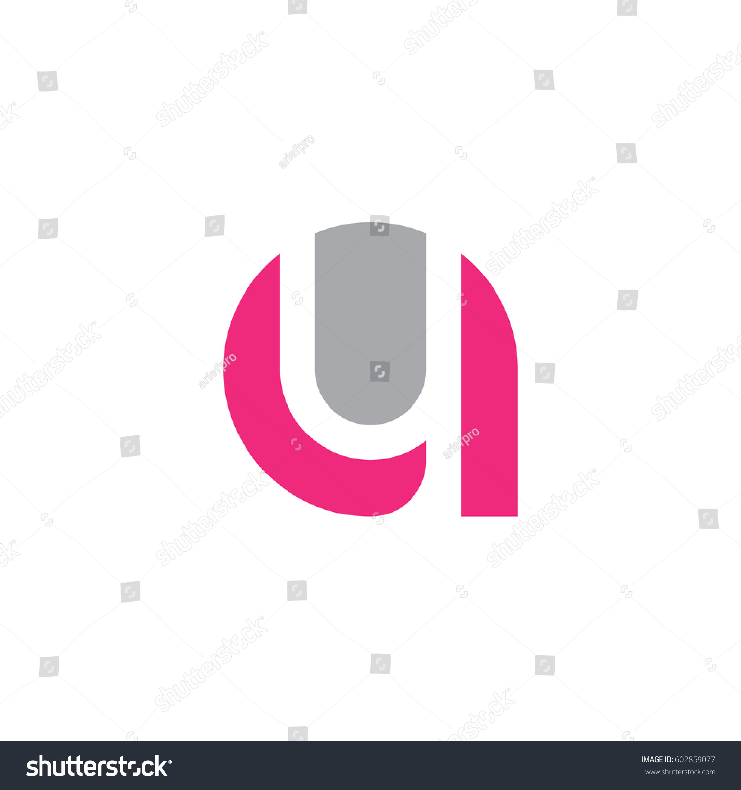 Initial Logo Ay Ya Y Inside A Rounded Letter Royalty Free Stock Vector 602859077