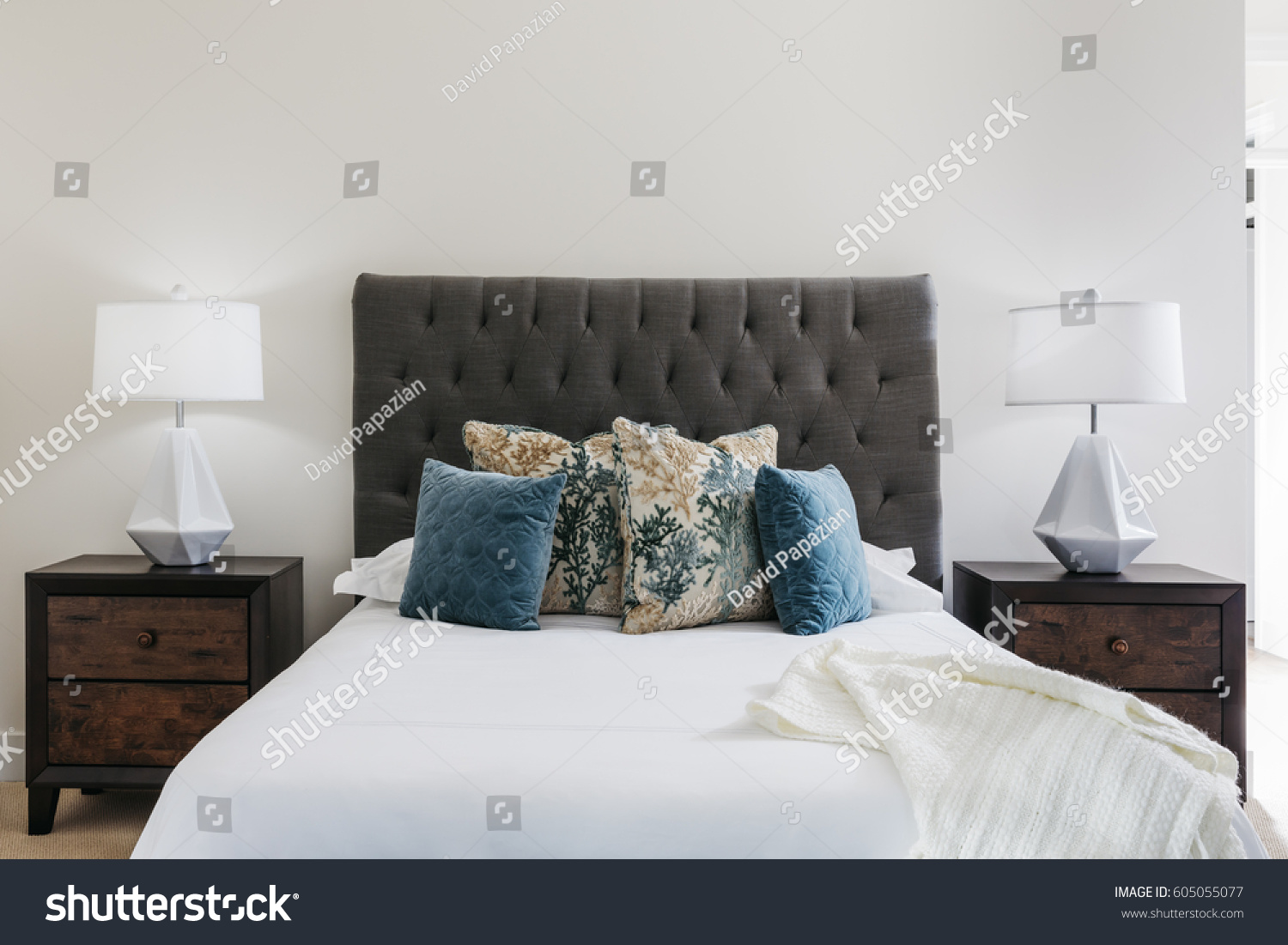Elegant bedroom #605055077