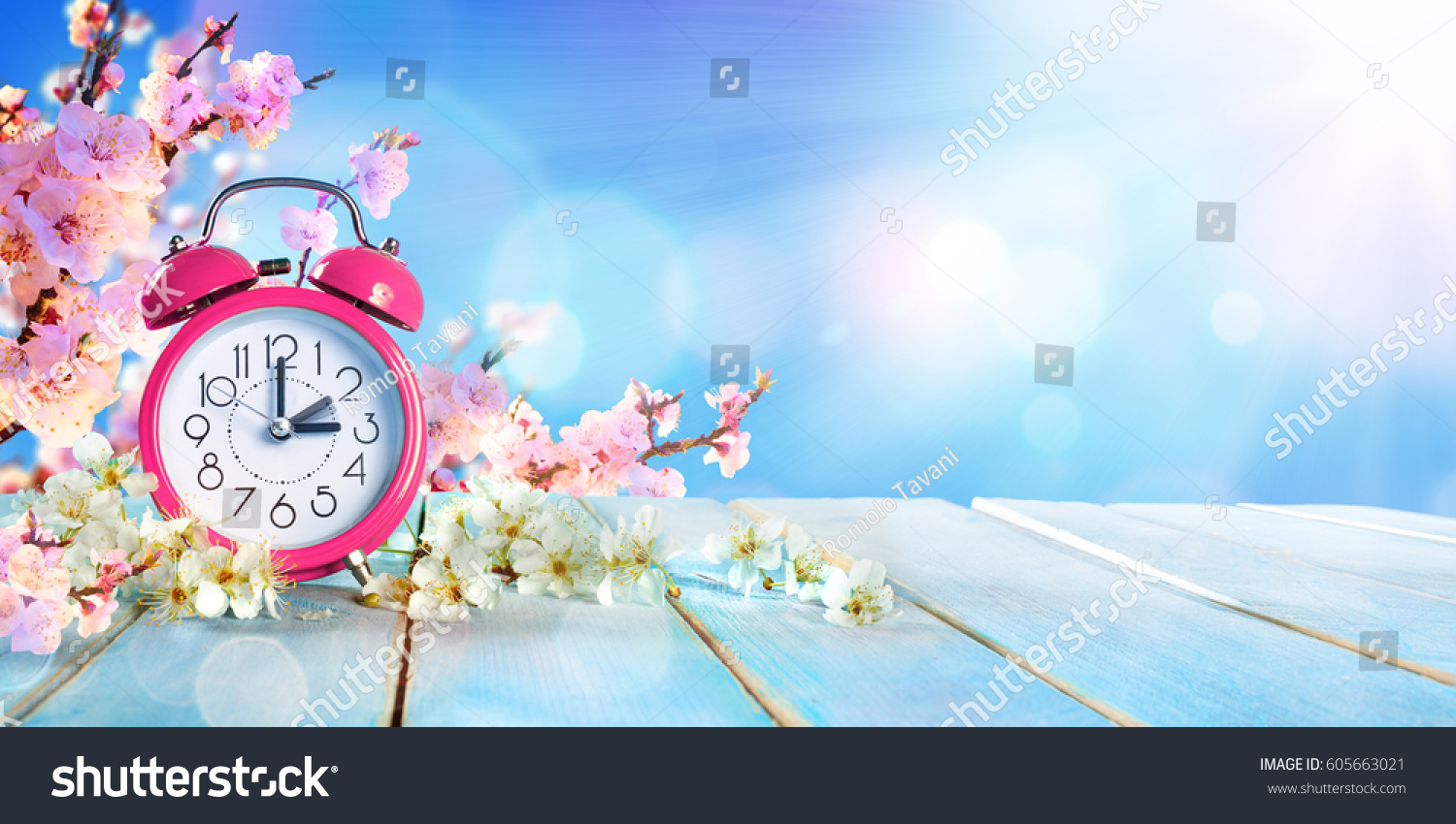 Spring Forward Time - Savings Daylight Concept 
 #605663021