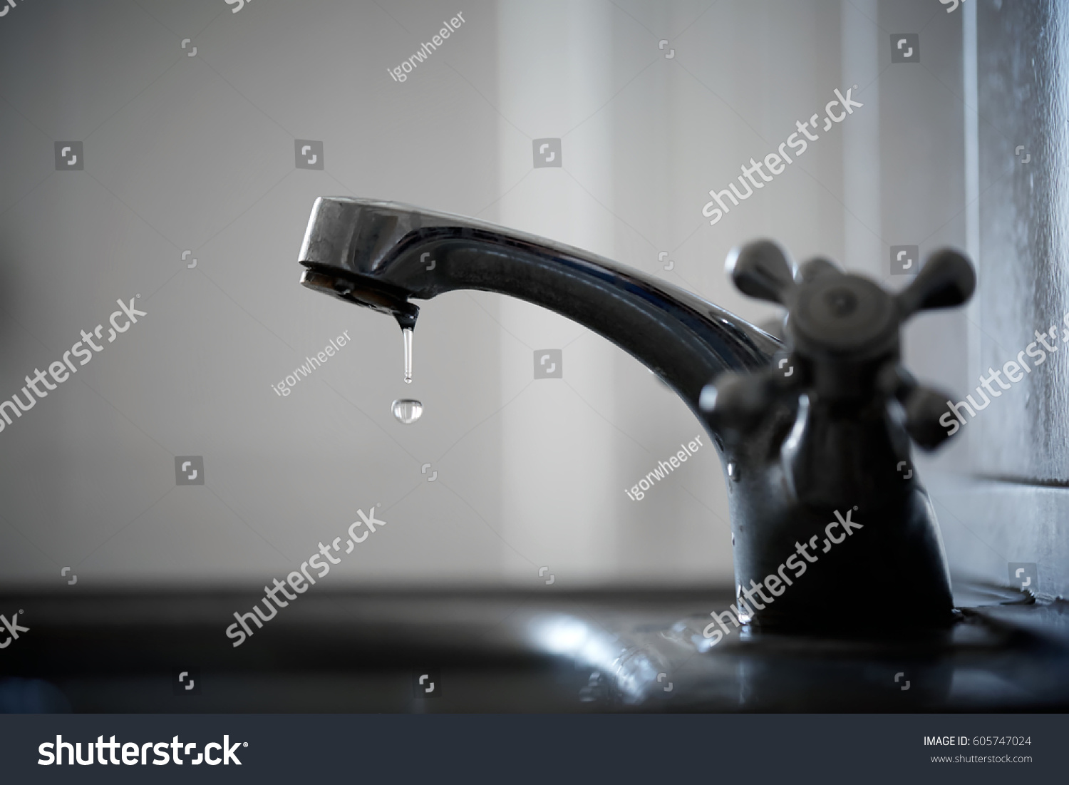 dirty bathroom faucet #605747024