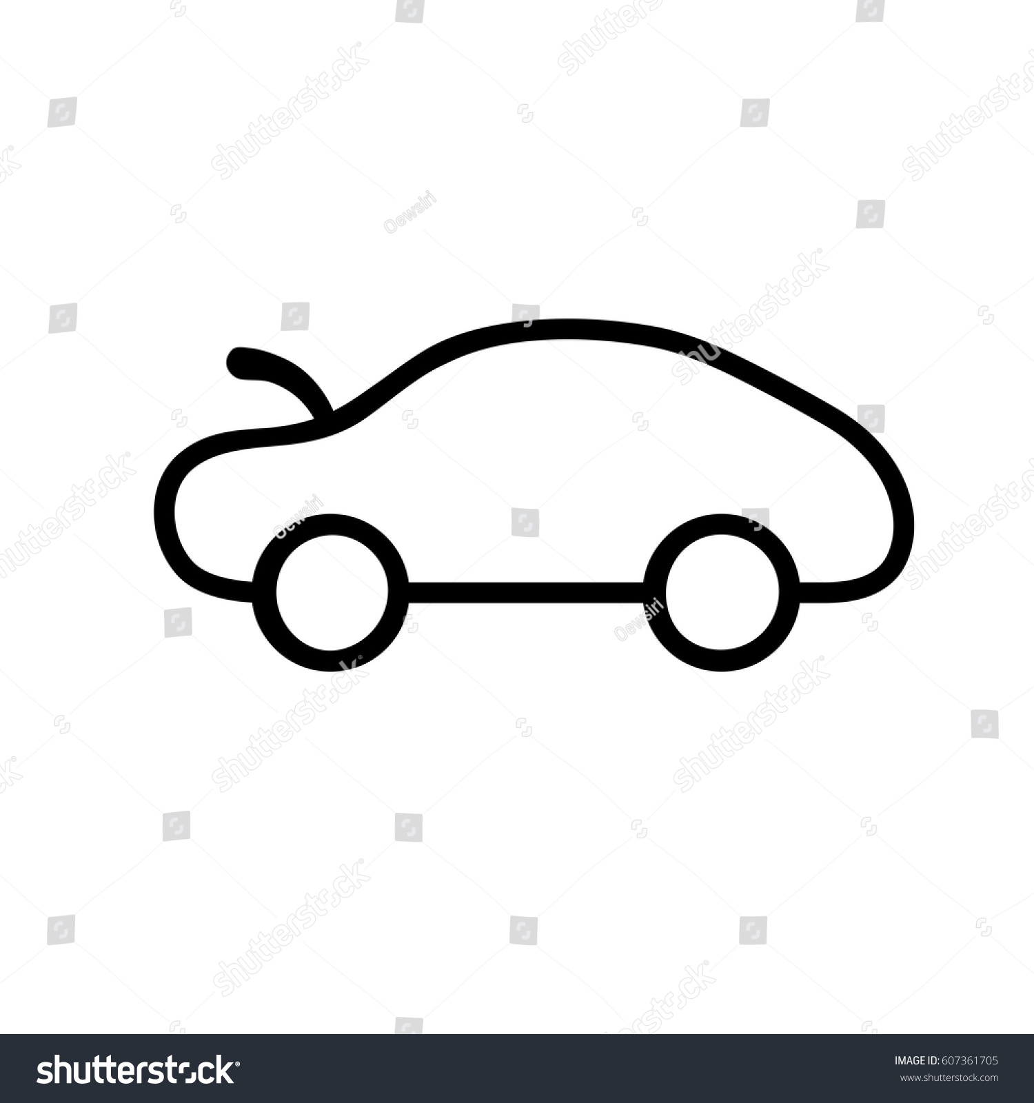 car hood Icon. - Royalty Free Stock Vector 607361705 - Avopix.com