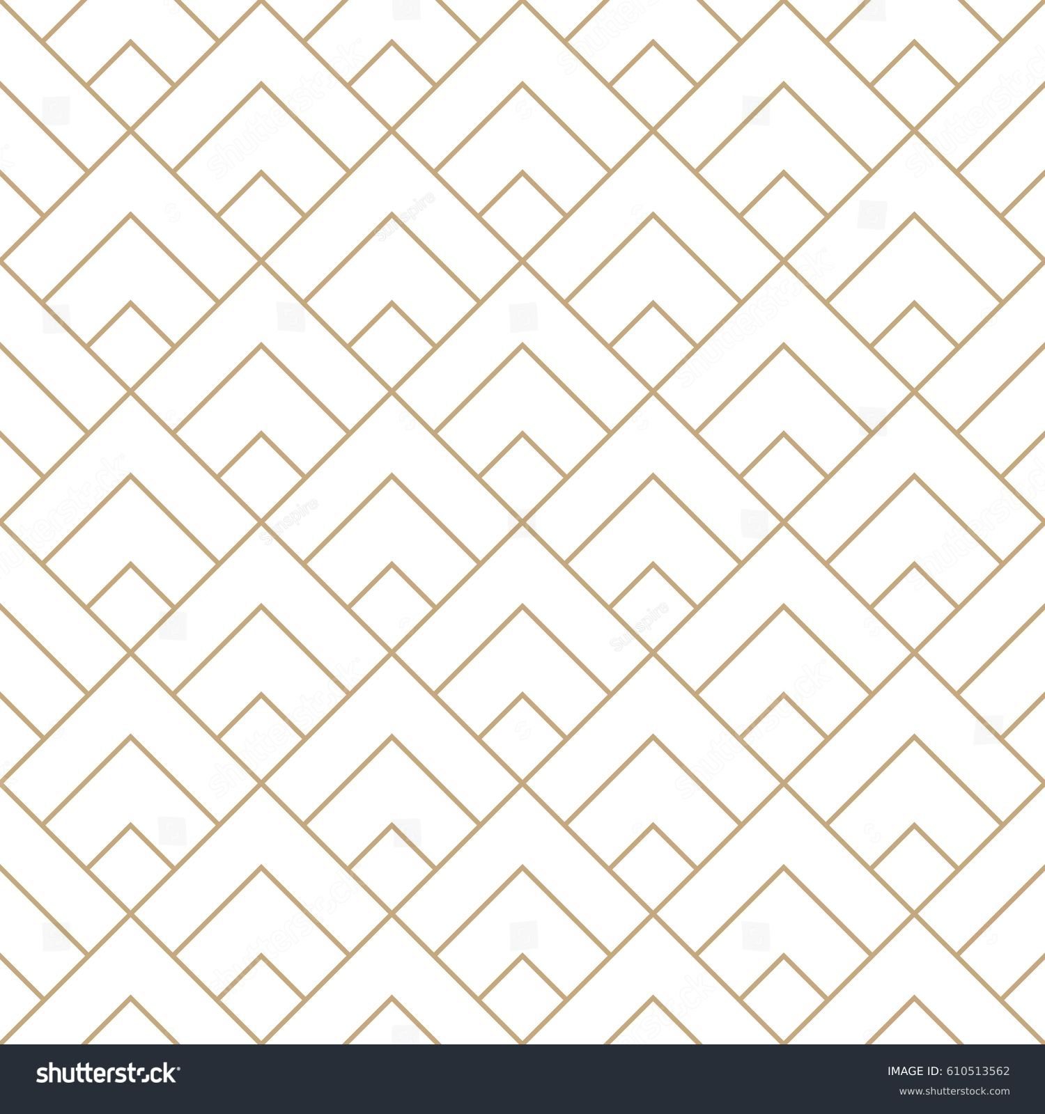 geometric diamond tile minimal graphic vector pattern #610513562