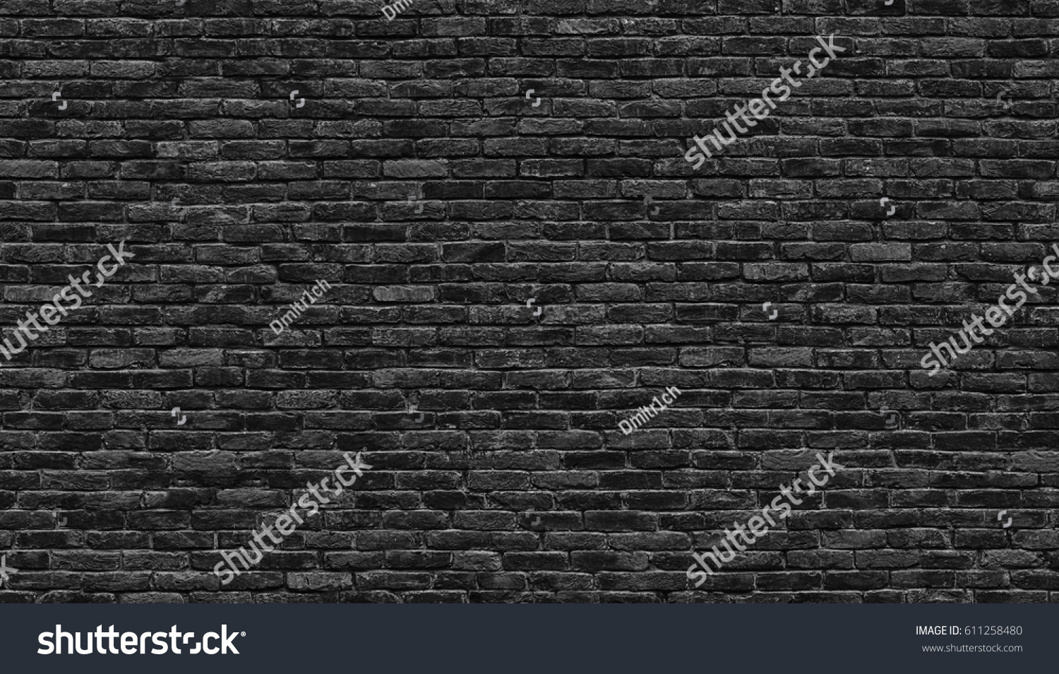 Black brick wall texture, brick surface as background #611258480