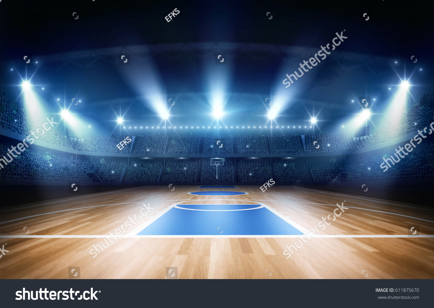basketball arena 3d rendering #611875670
