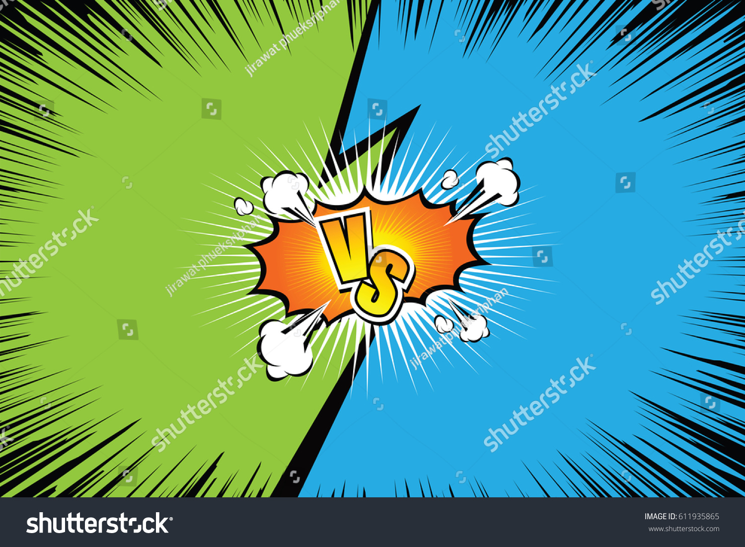 Fight backgrounds comics style design. Vector - Royalty Free Stock ...