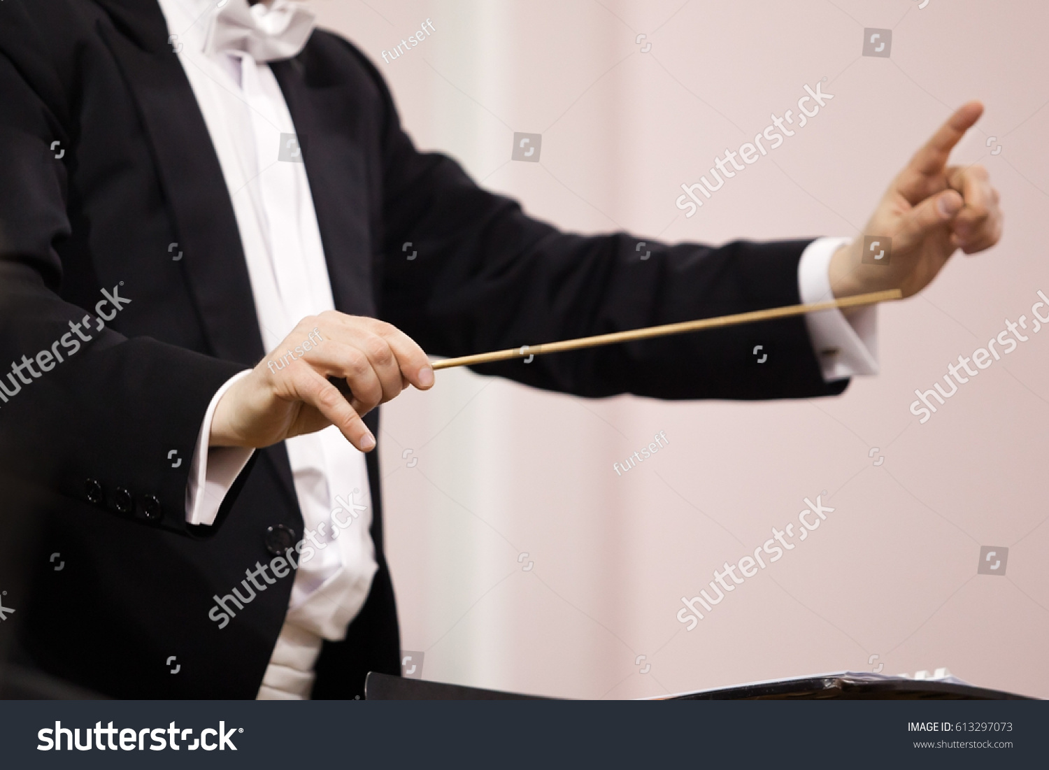  Hands of conductor  #613297073