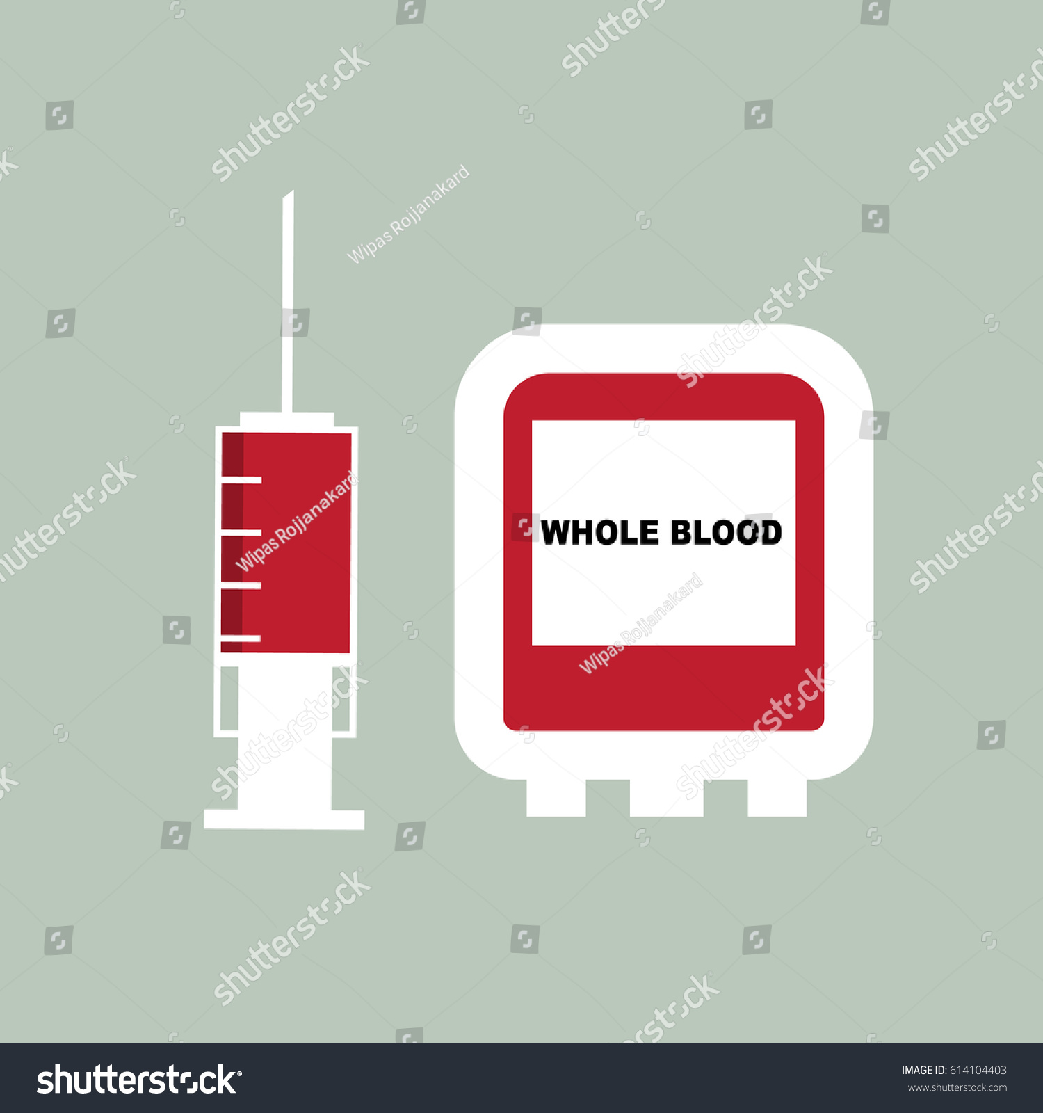 Vector syringe icon for injection vaccine with - Royalty Free Stock ...