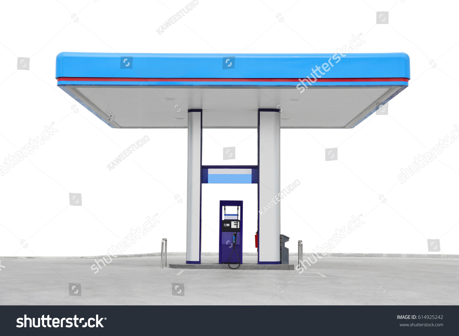 gas station. Oil fuel gasoline service station. isolated on white background #614925242