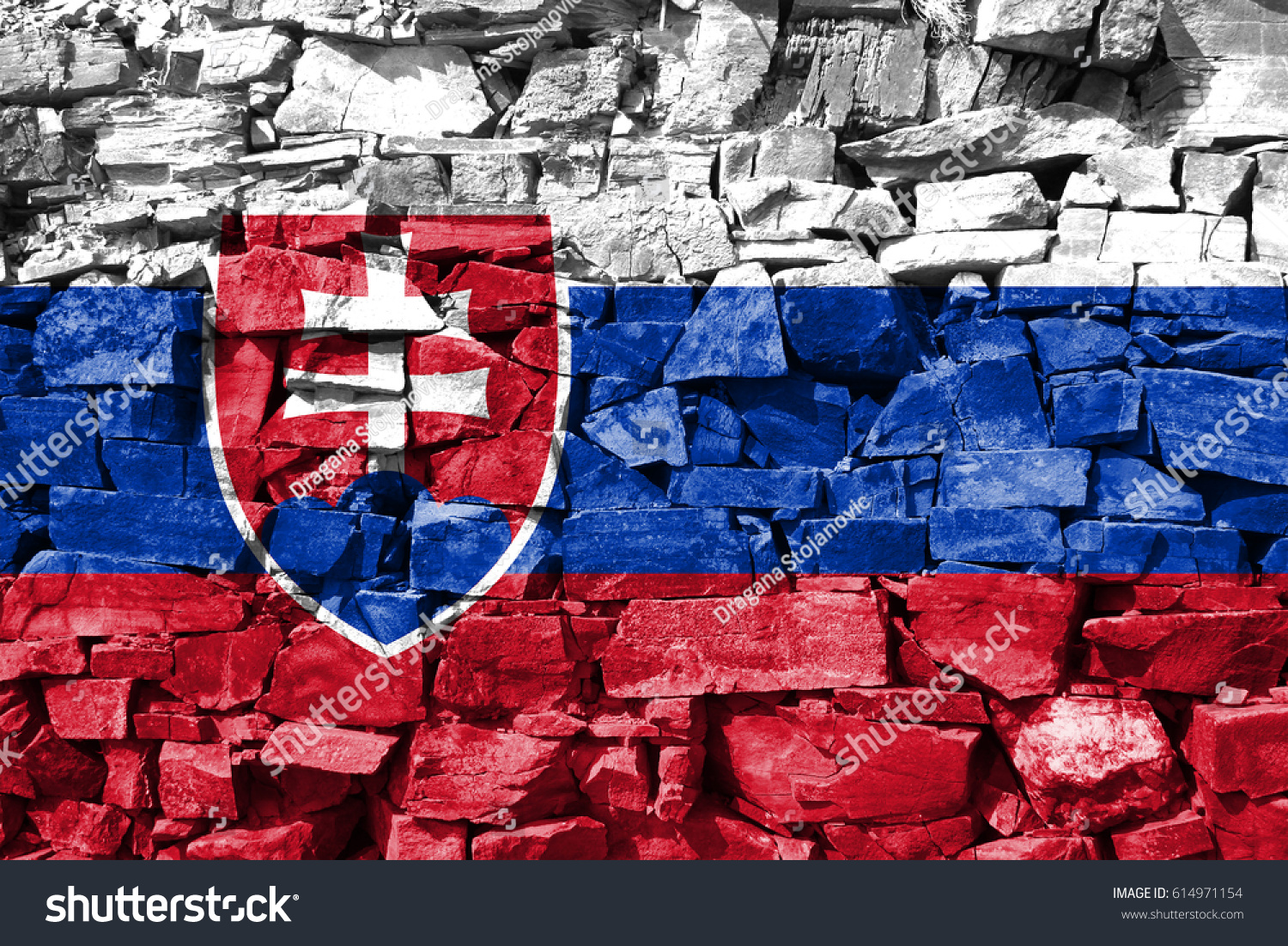 Flag of Slovakia #614971154