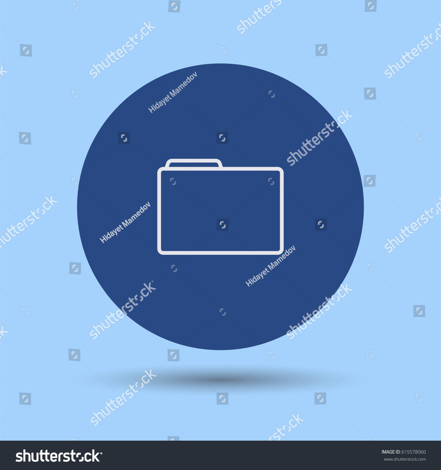 Folder Icon. File Vector In Outline Style - Royalty Free Stock Vector ...