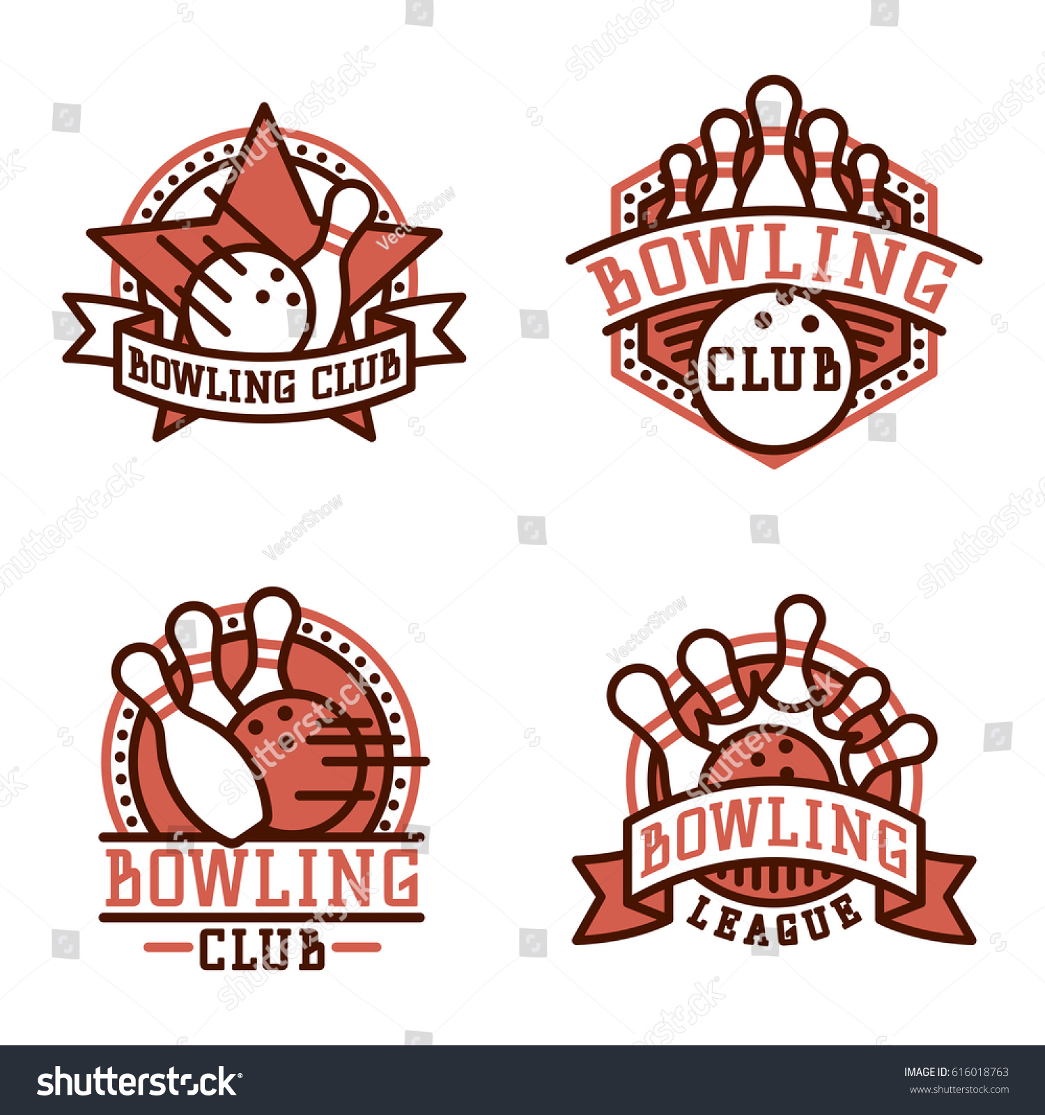 Vector bowling emblem and design element - Royalty Free Stock Vector ...