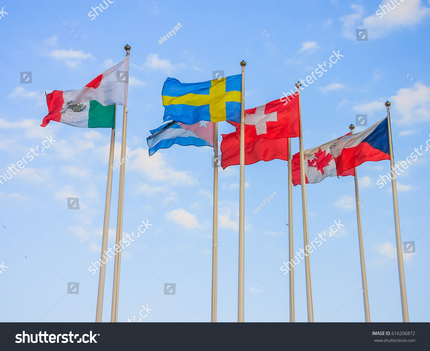 Flags of different countries #616206872