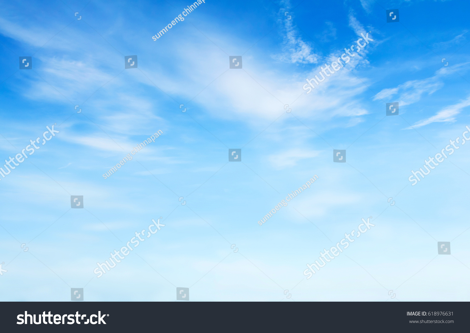 blue sky with clouds #618976631