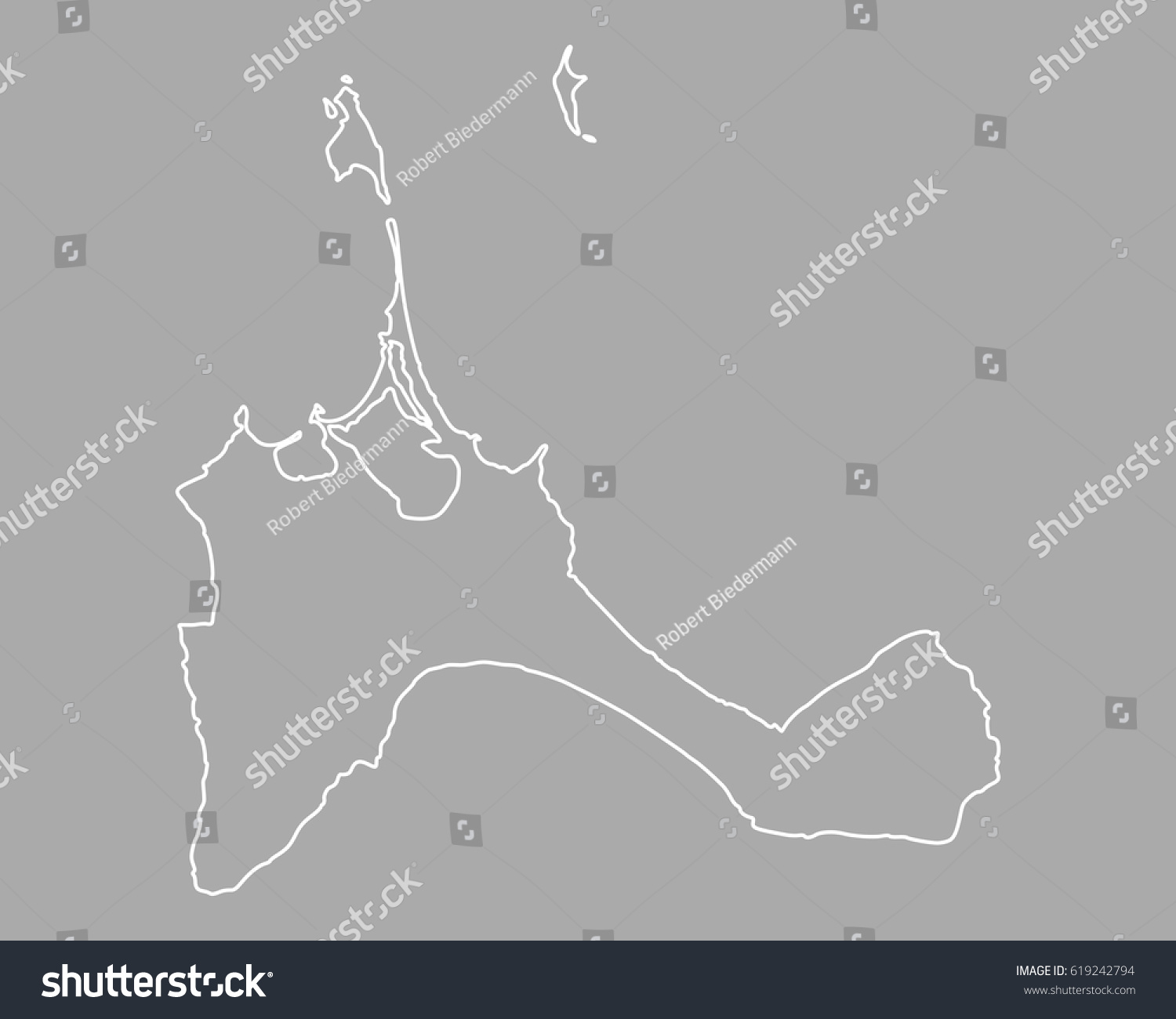 Map of Formentera - Royalty Free Stock Vector 619242794 - Avopix.com