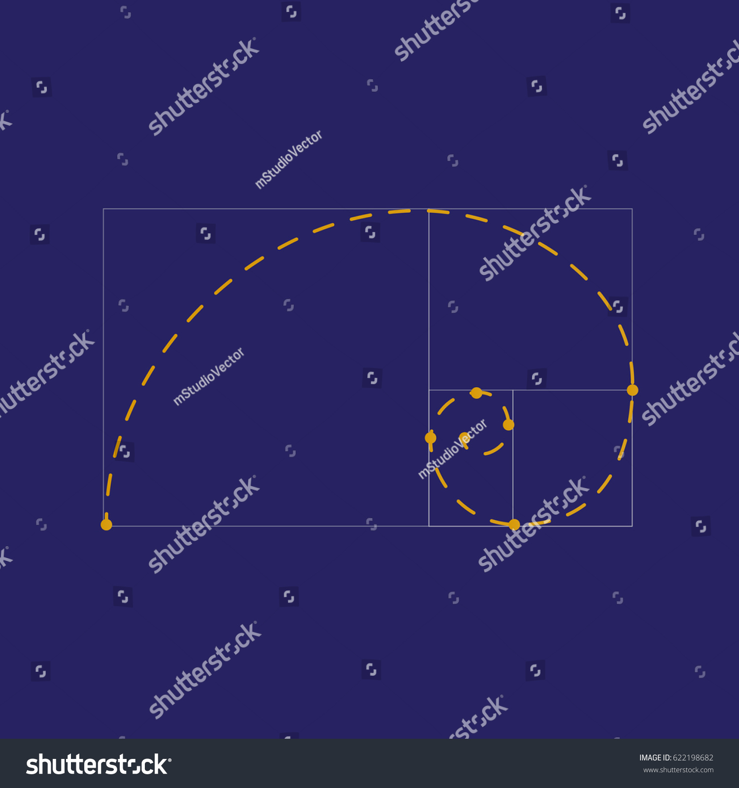 Symbol of the golden ratio tattoo black lines - Royalty Free Stock ...