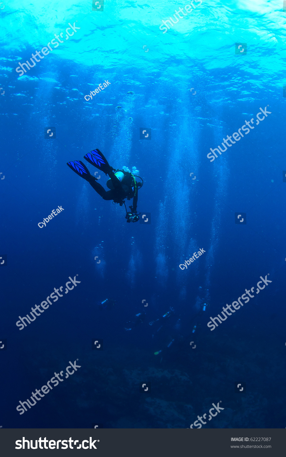 A photographer diver lost his group #62227087