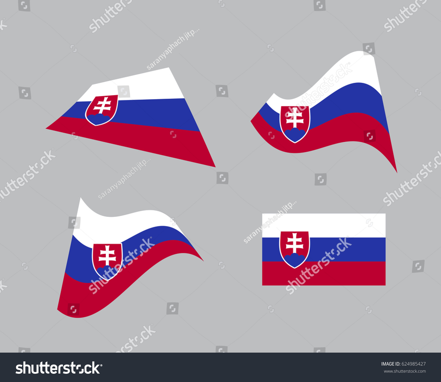 Flag of Slovakia, national country symbol - Royalty Free Stock Vector ...