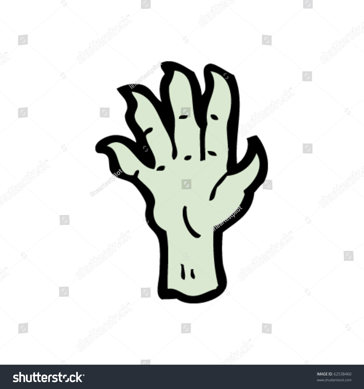 zombie hand cartoon - Royalty Free Stock Vector 62538460 - Avopix.com