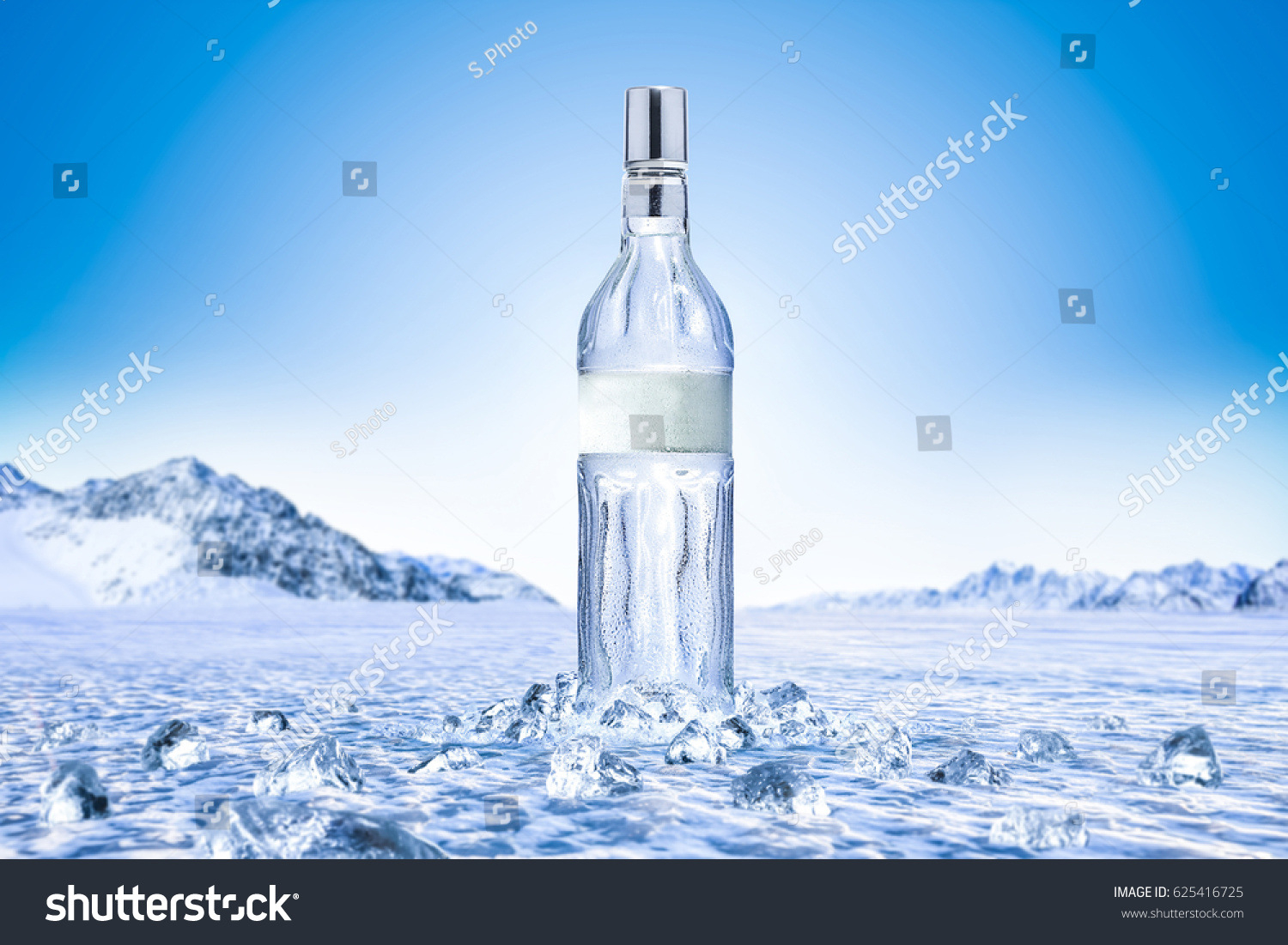 Vodka and ice  #625416725