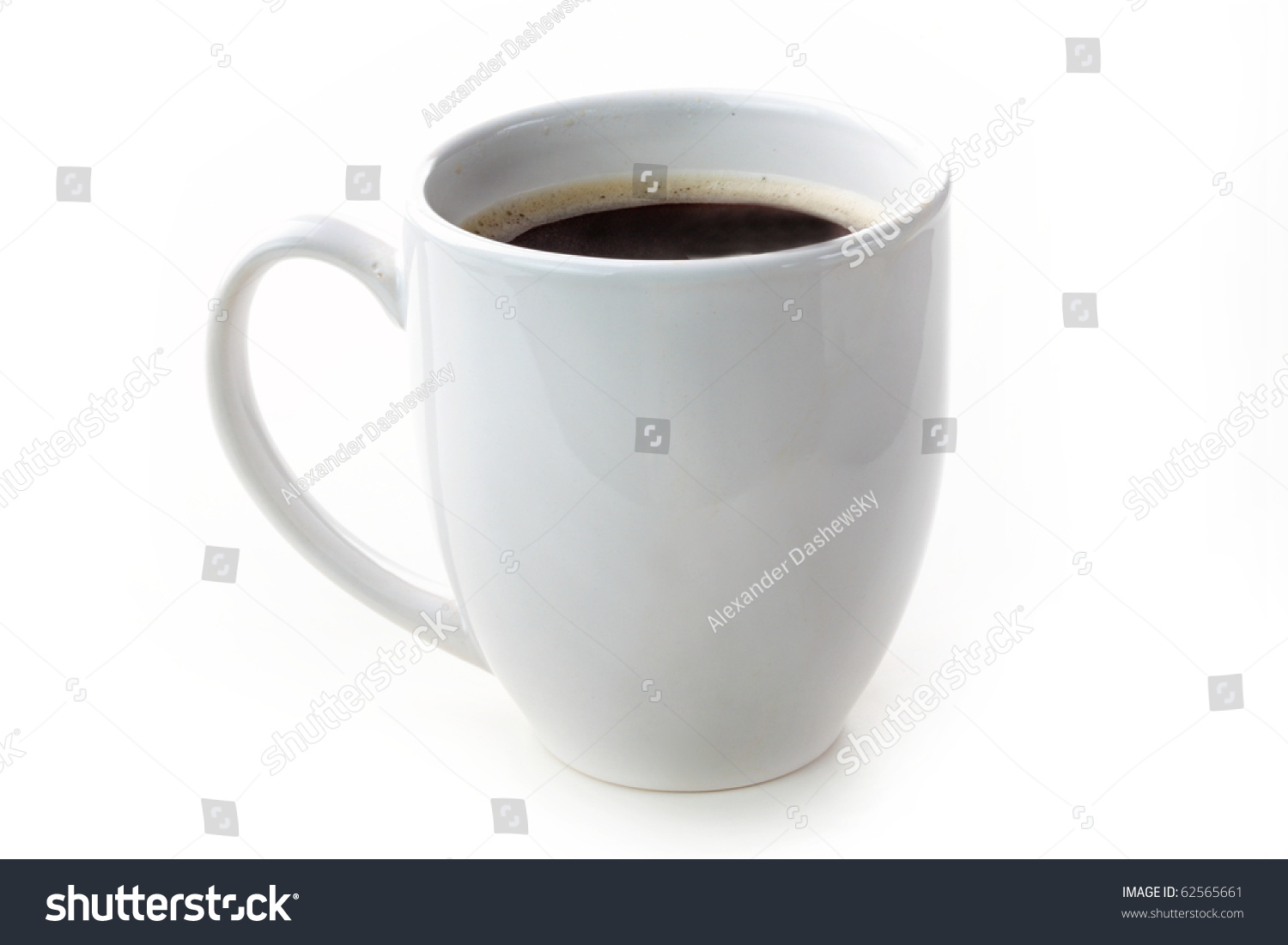 Cup of coffee isolated on white background #62565661