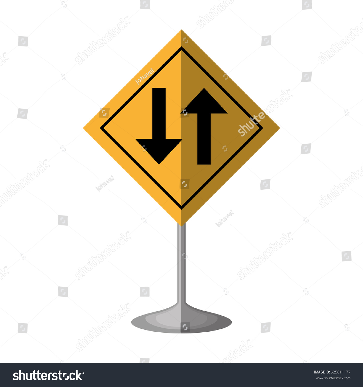 Arrows Guide Traffic Signal Royalty Free Stock Vector 625811177