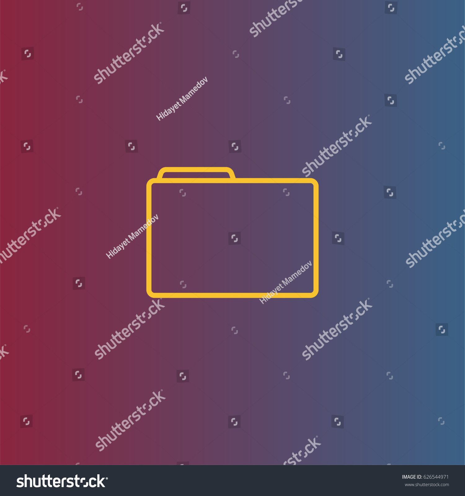 Folder Icon File Vector In Outline Style Royalty Free Stock Vector