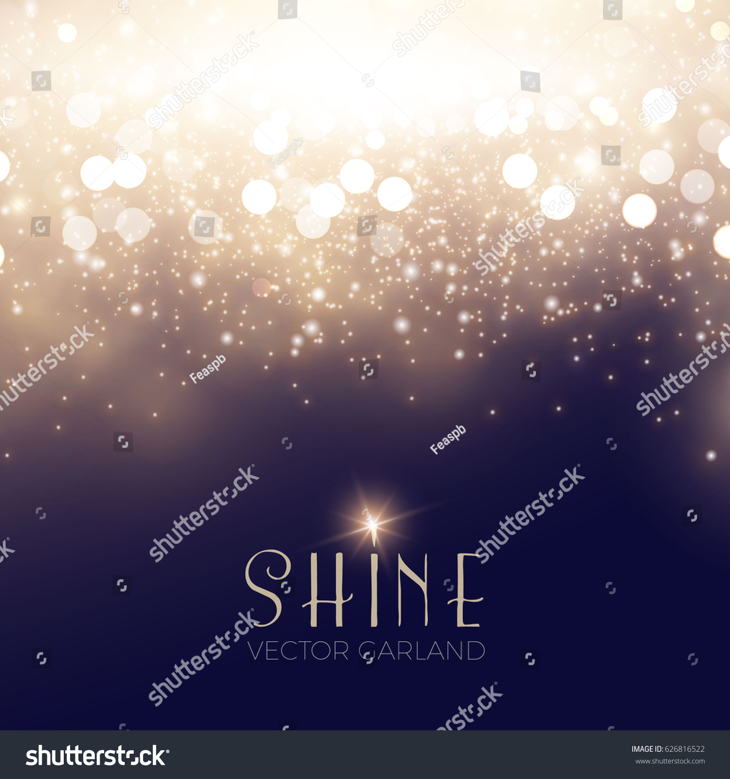 Abstract Elegant Shining Background. Twenties, Thirties and Art Deco Style. Bokeh, Lights and Fog Background. Vector illustration #626816522