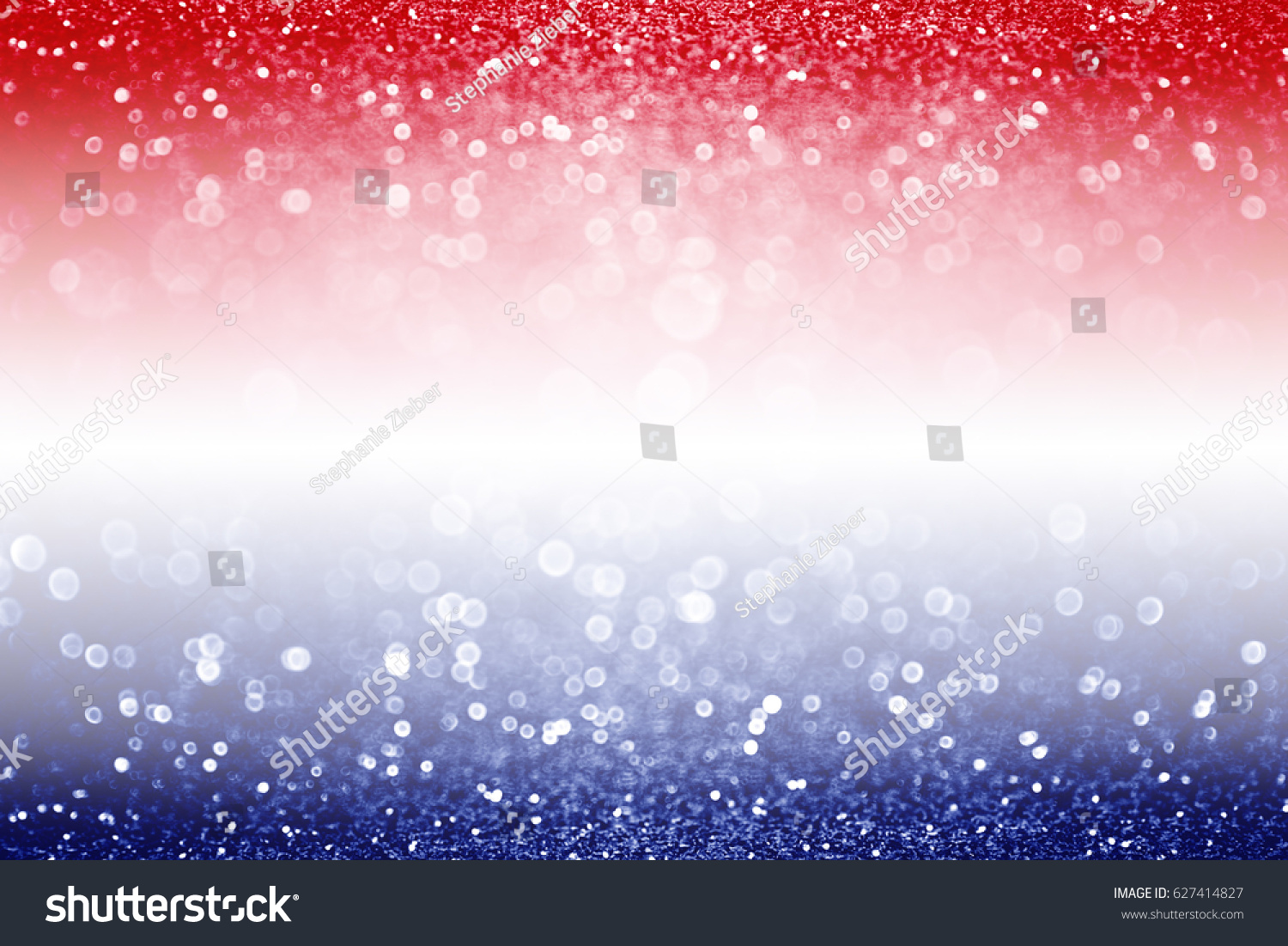 Abstract patriotic red white and blue glitter sparkle background for voting, memorials, labor day and elections #627414827