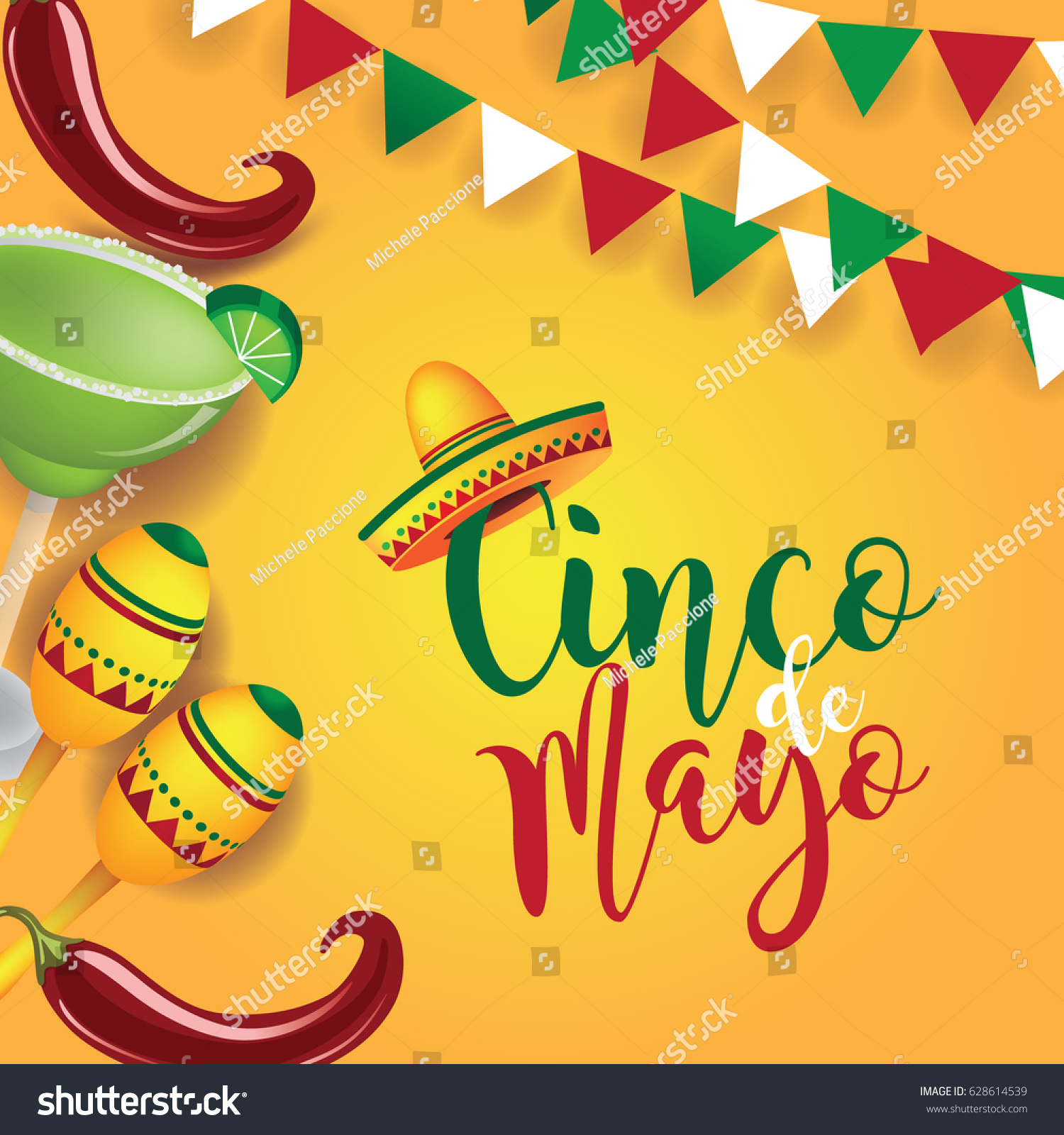 Cinco De Mayo design for celebration of the Royalty Free Stock Vector