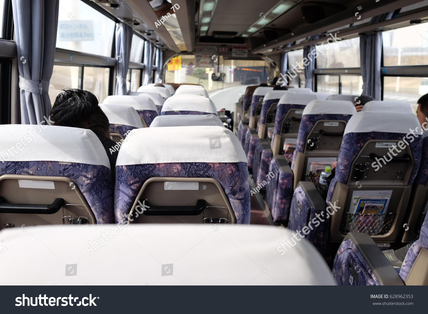 Sapporo bus from Chitose airport, Hokkaido, Japan. A bus (archaically also omnibus, multibus, motorbus, autobus) is a road vehicle designed to carry many passengers. #628962353