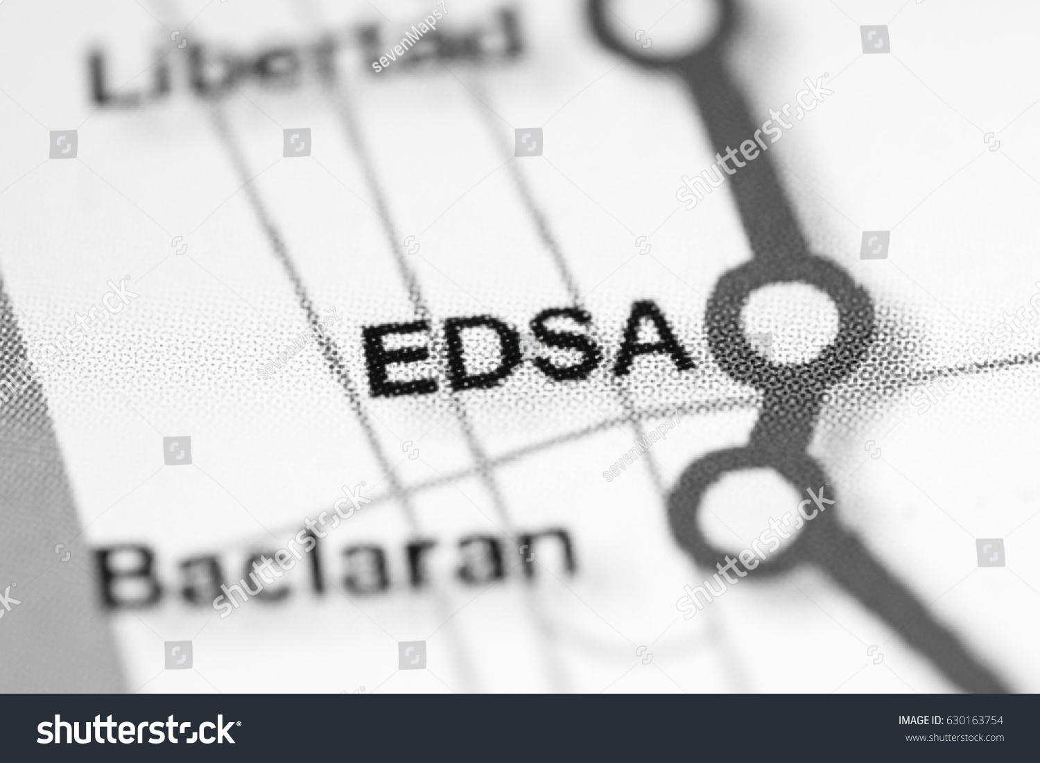 EDSA Station. Manila Metro map. - Royalty Free Stock Photo 630163754 ...