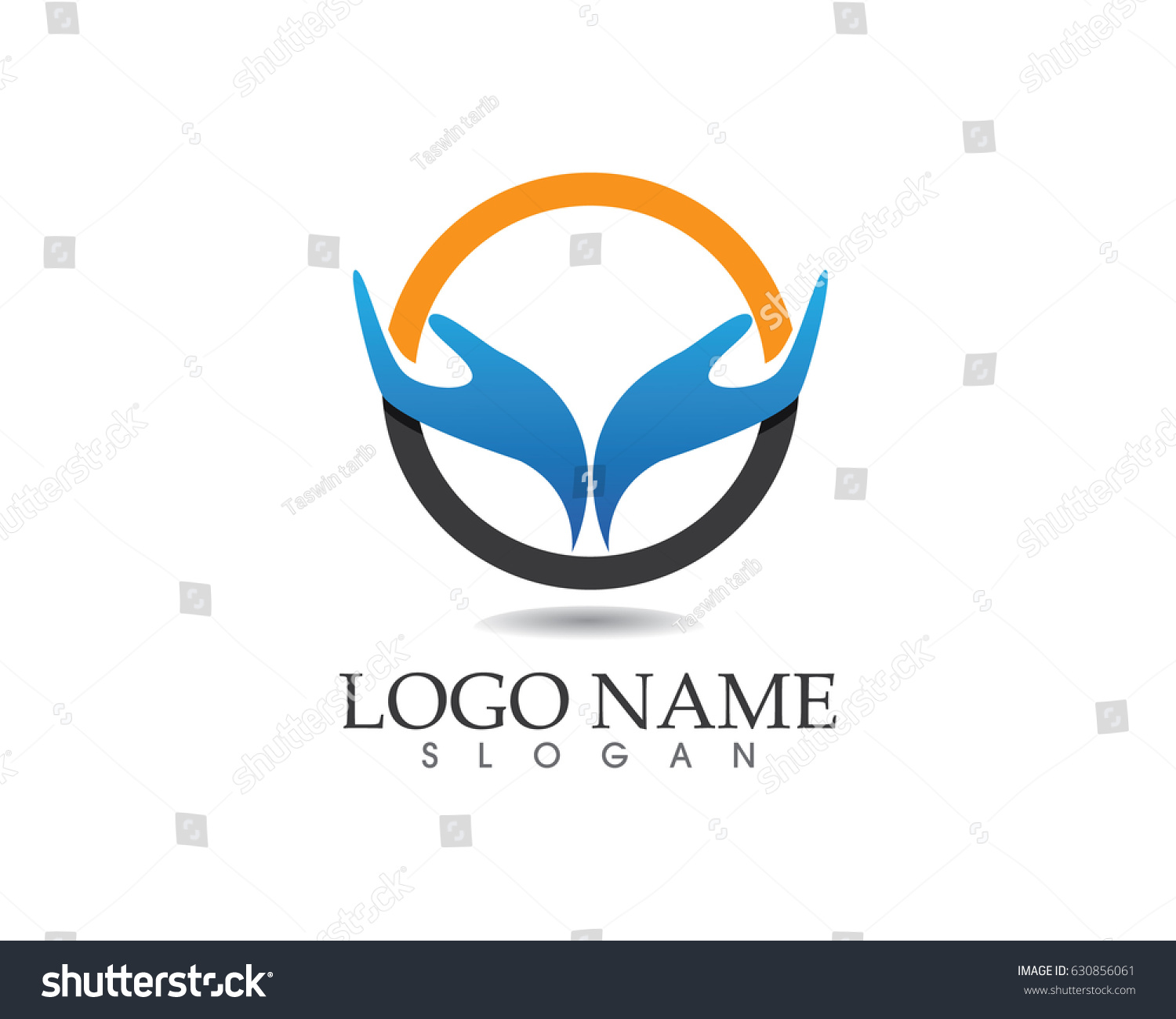 Hand help logos - Royalty Free Stock Vector 630856061 - Avopix.com