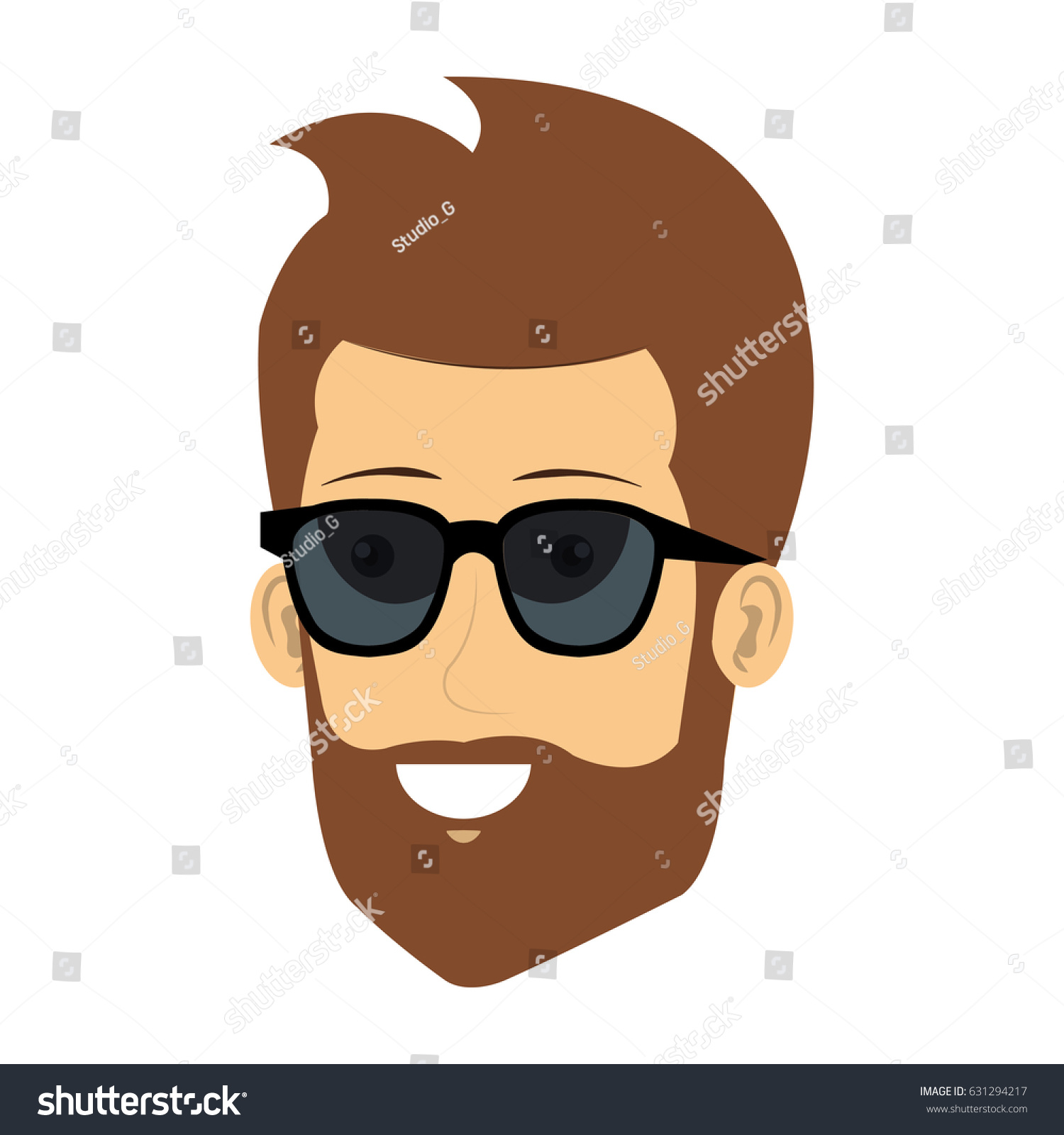 young man with sunglasses avatar character - Royalty Free Stock Vector ...