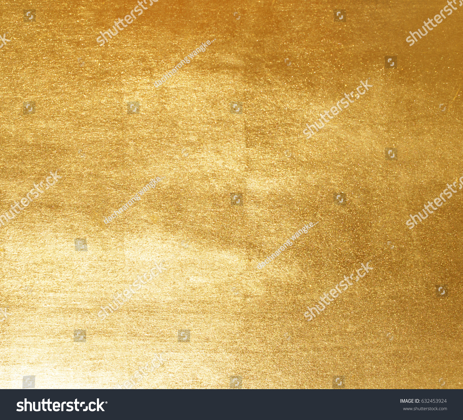 Shiny yellow leaf gold foil texture background #632453924