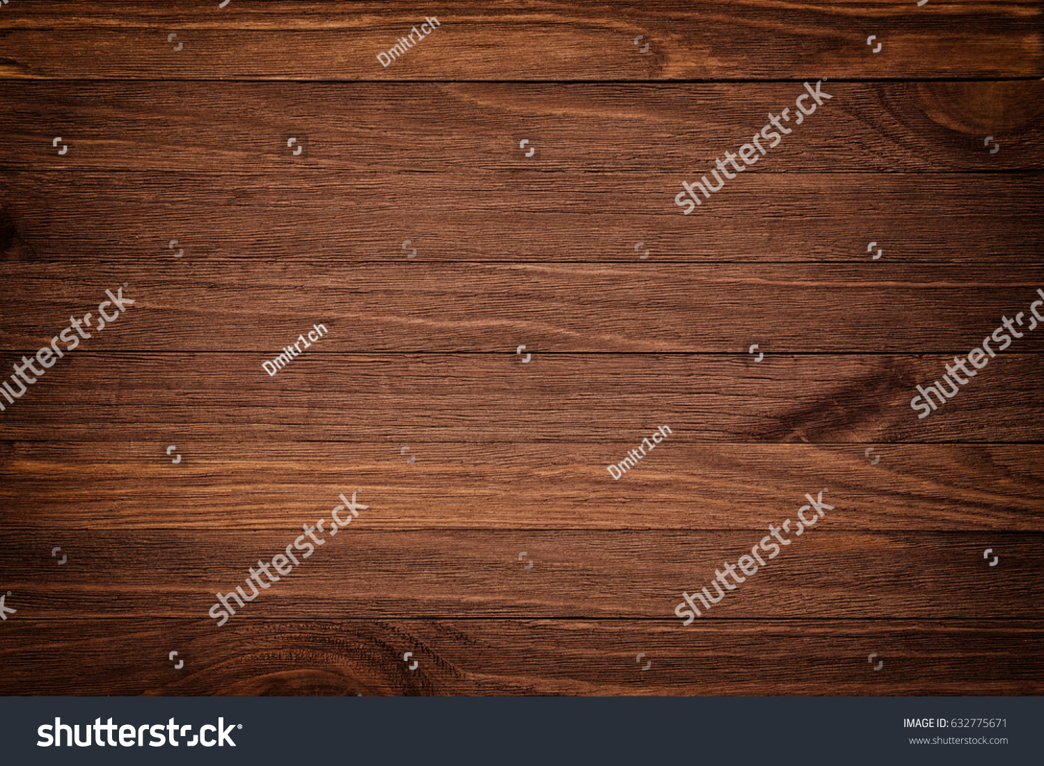 Dark brown wooden background with high resolution. Top view Copy space #632775671