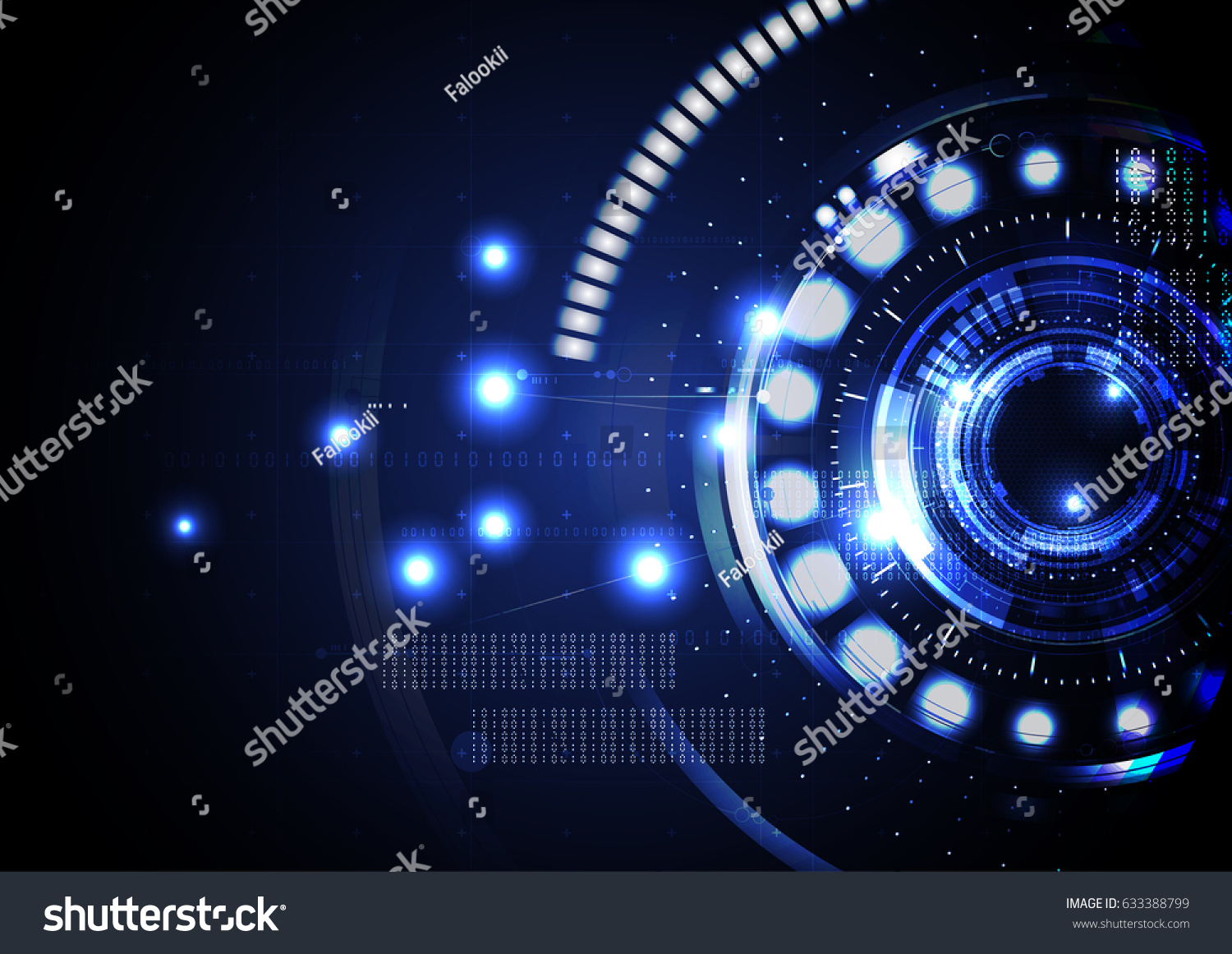 Technological abstract digital cyber light background vector design #633388799