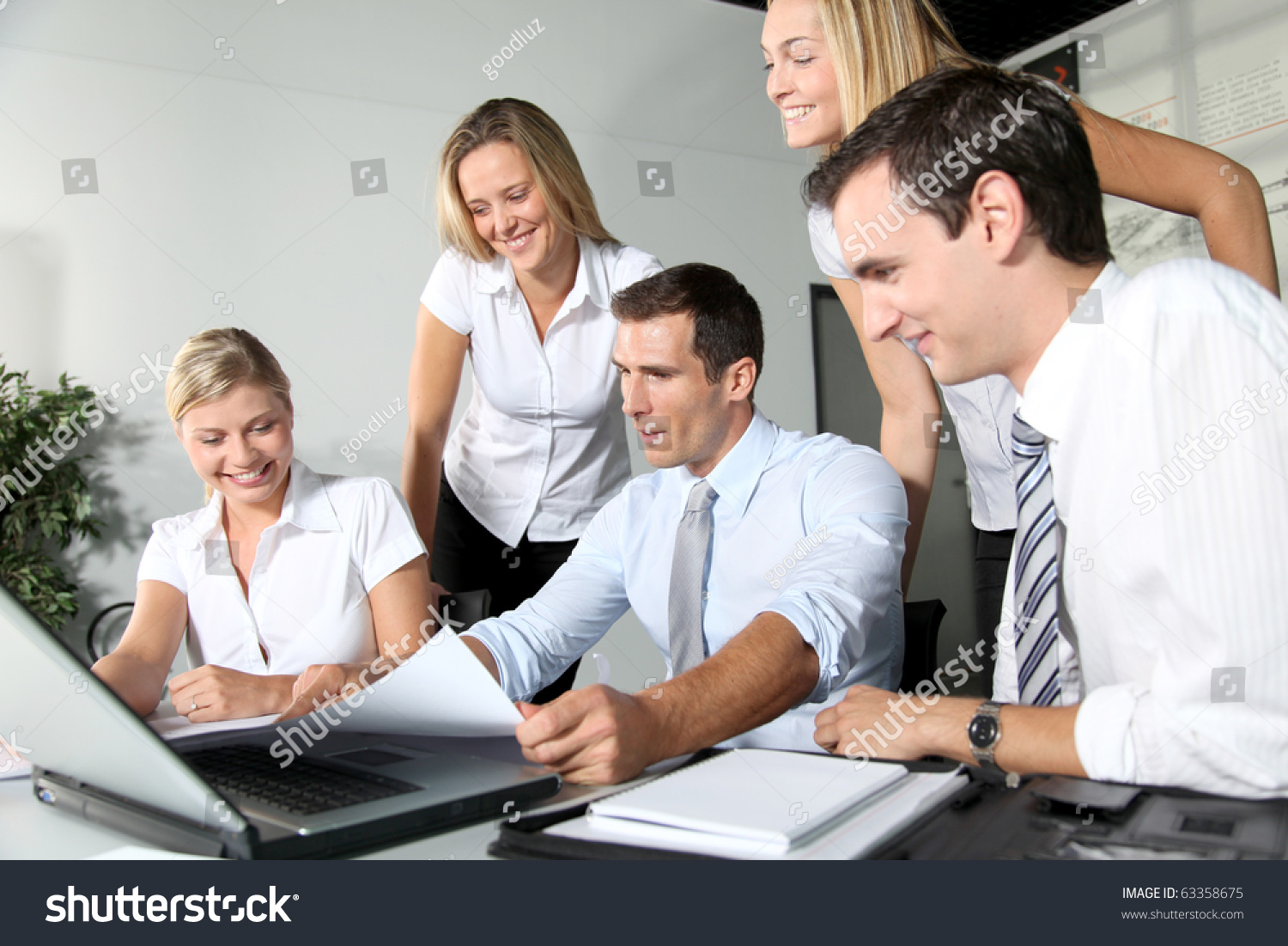 Group of business people meeting in the office #63358675