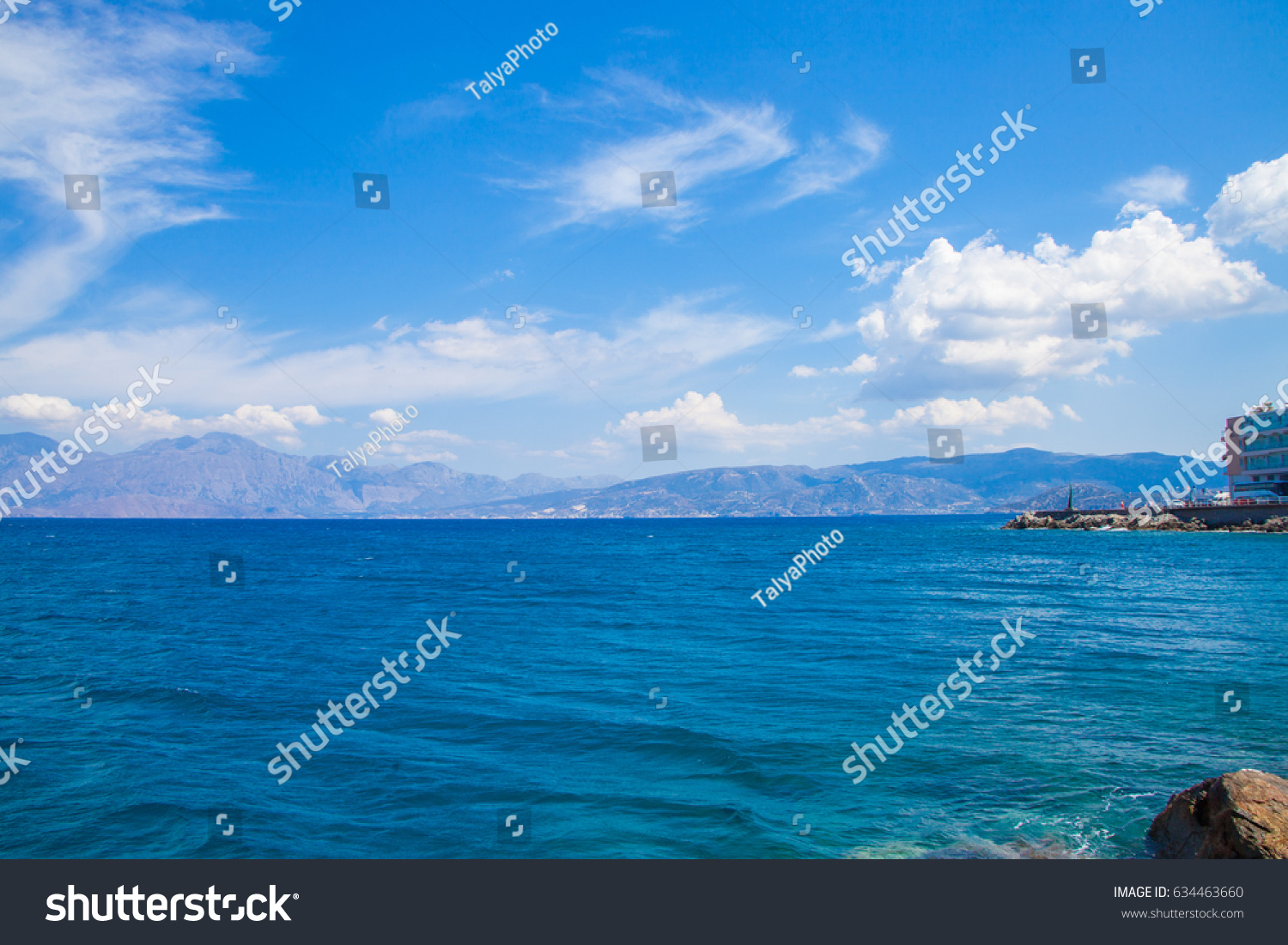 Beautiful sea near to Agios Nikolaos, Crete, Greece #634463660