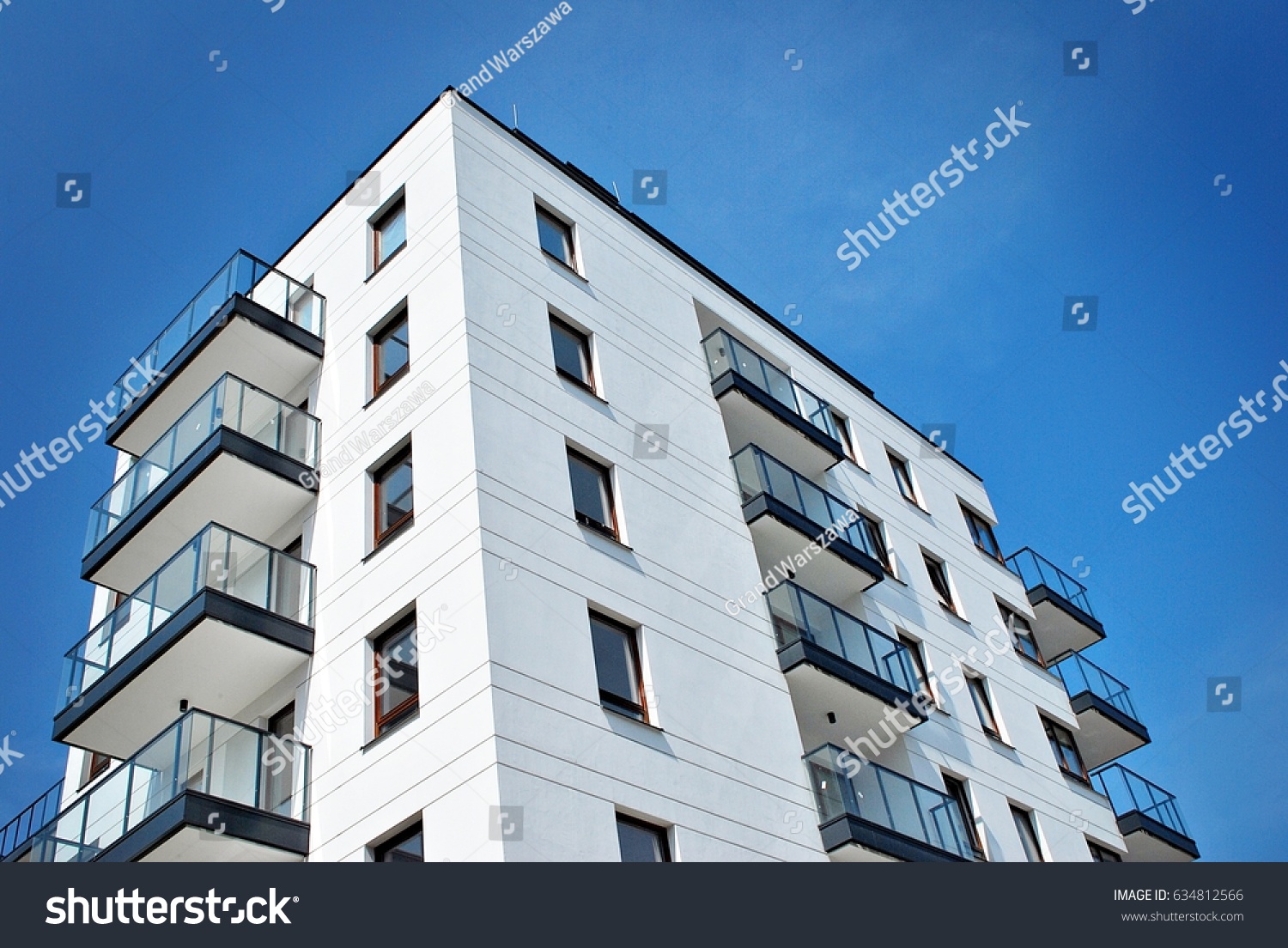 Modern, Luxury Apartment Building #634812566