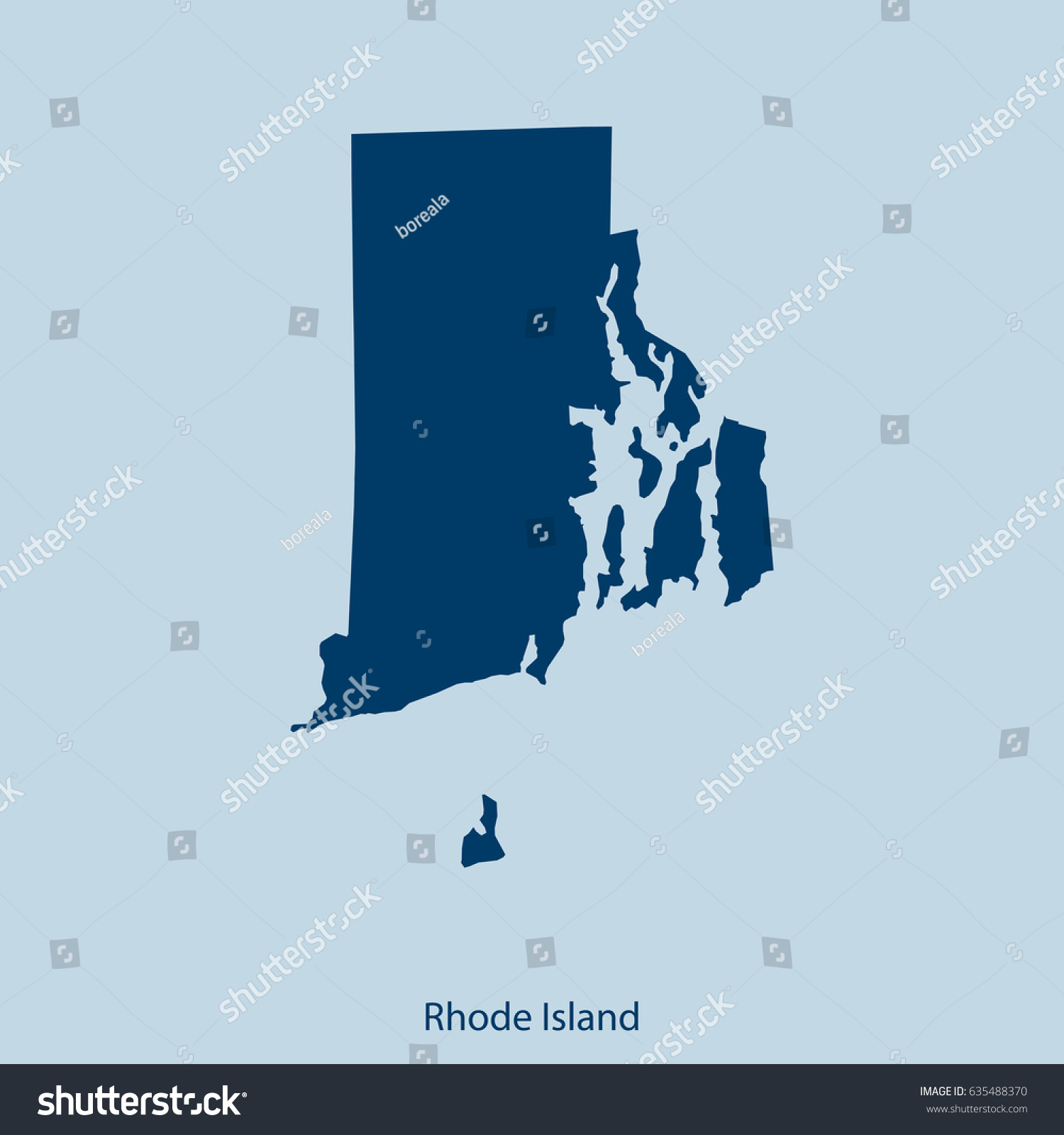 map of Rhode Island #635488370