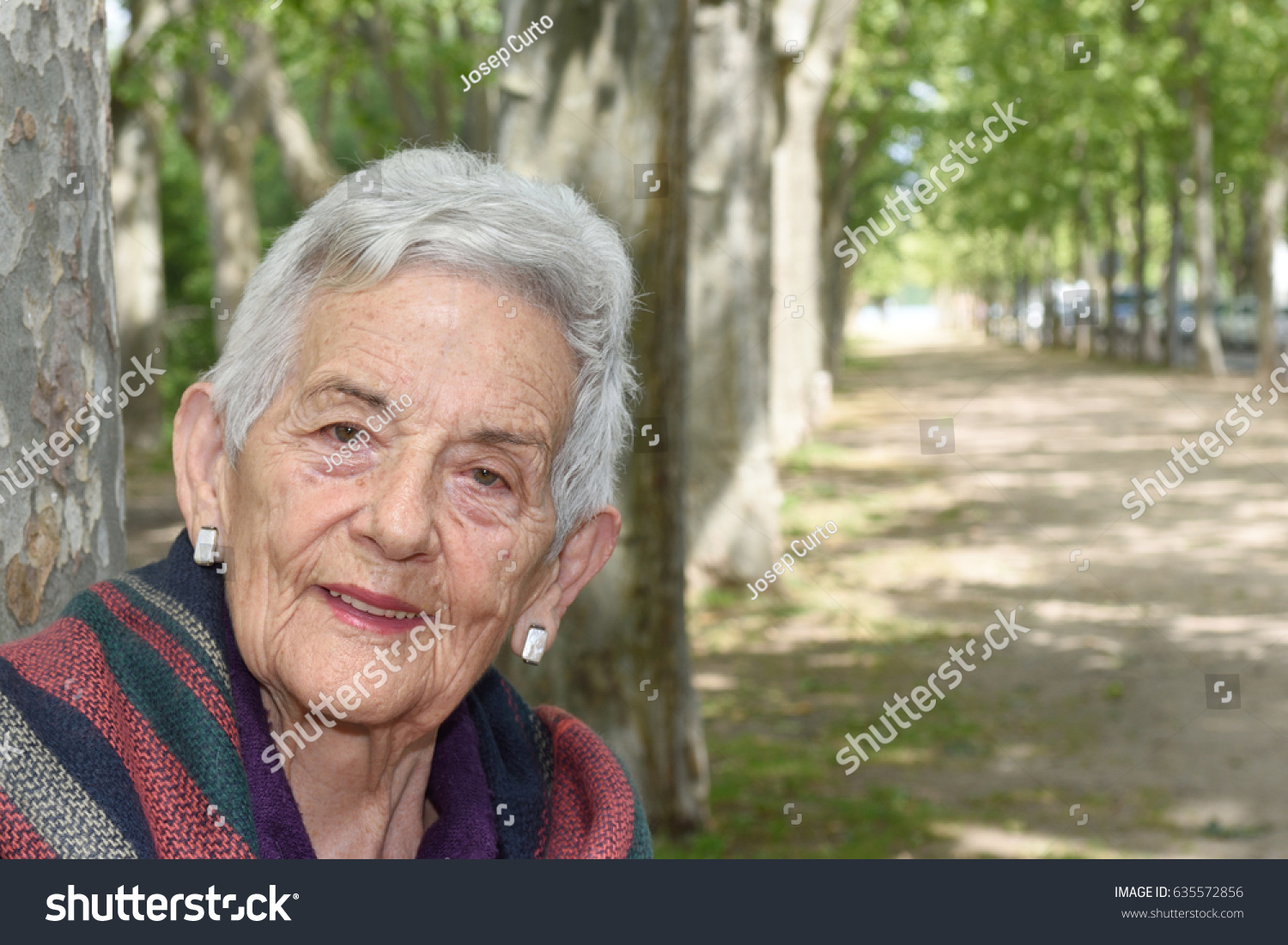 Portrait of a senior woman #635572856