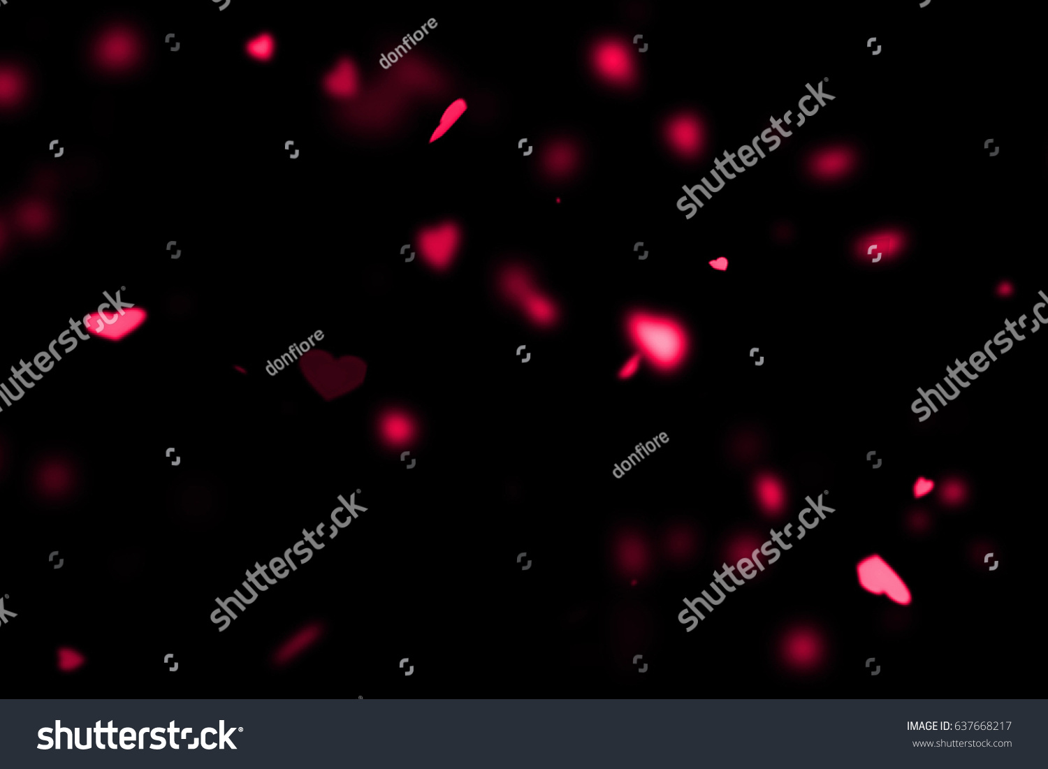 purple colorful hearts flying animation on black background, love and valentine day concept #637668217