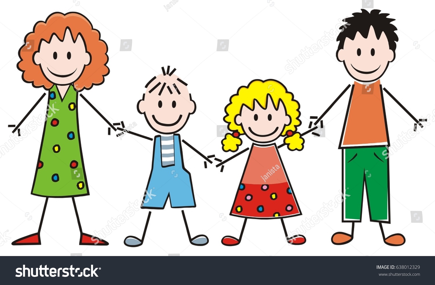 family, parents and boy and girl - Royalty Free Stock Vector 638012329 ...