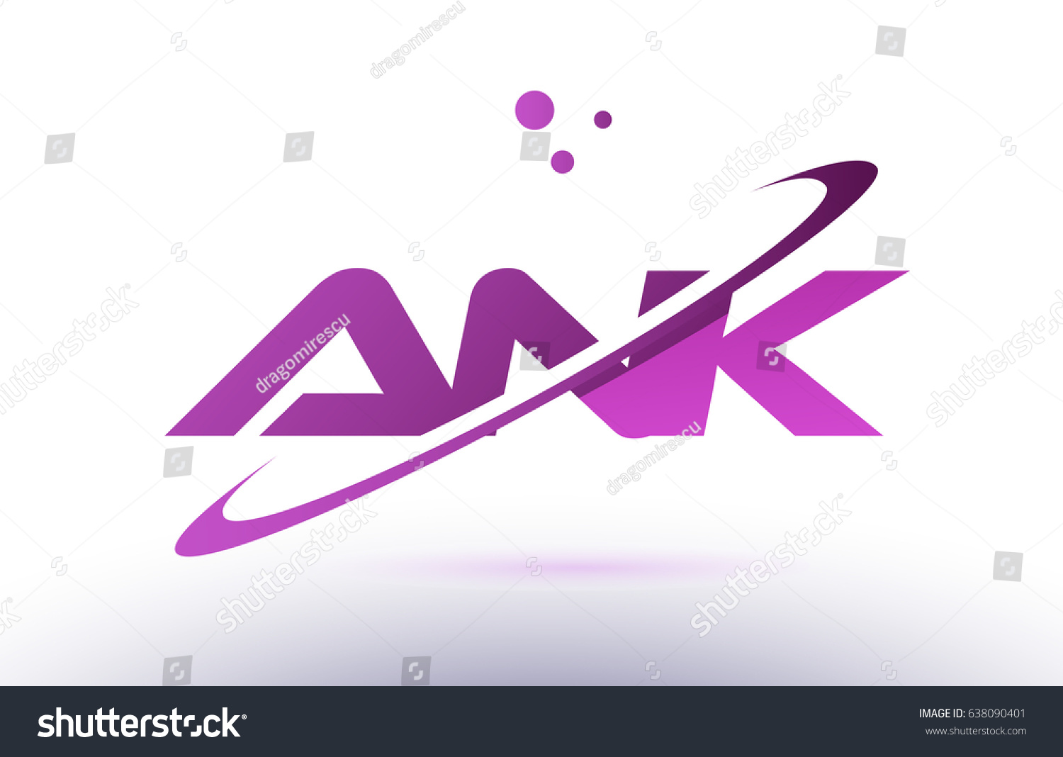 ank a n k alphabet letter logo combination - Royalty Free Stock Vector ...