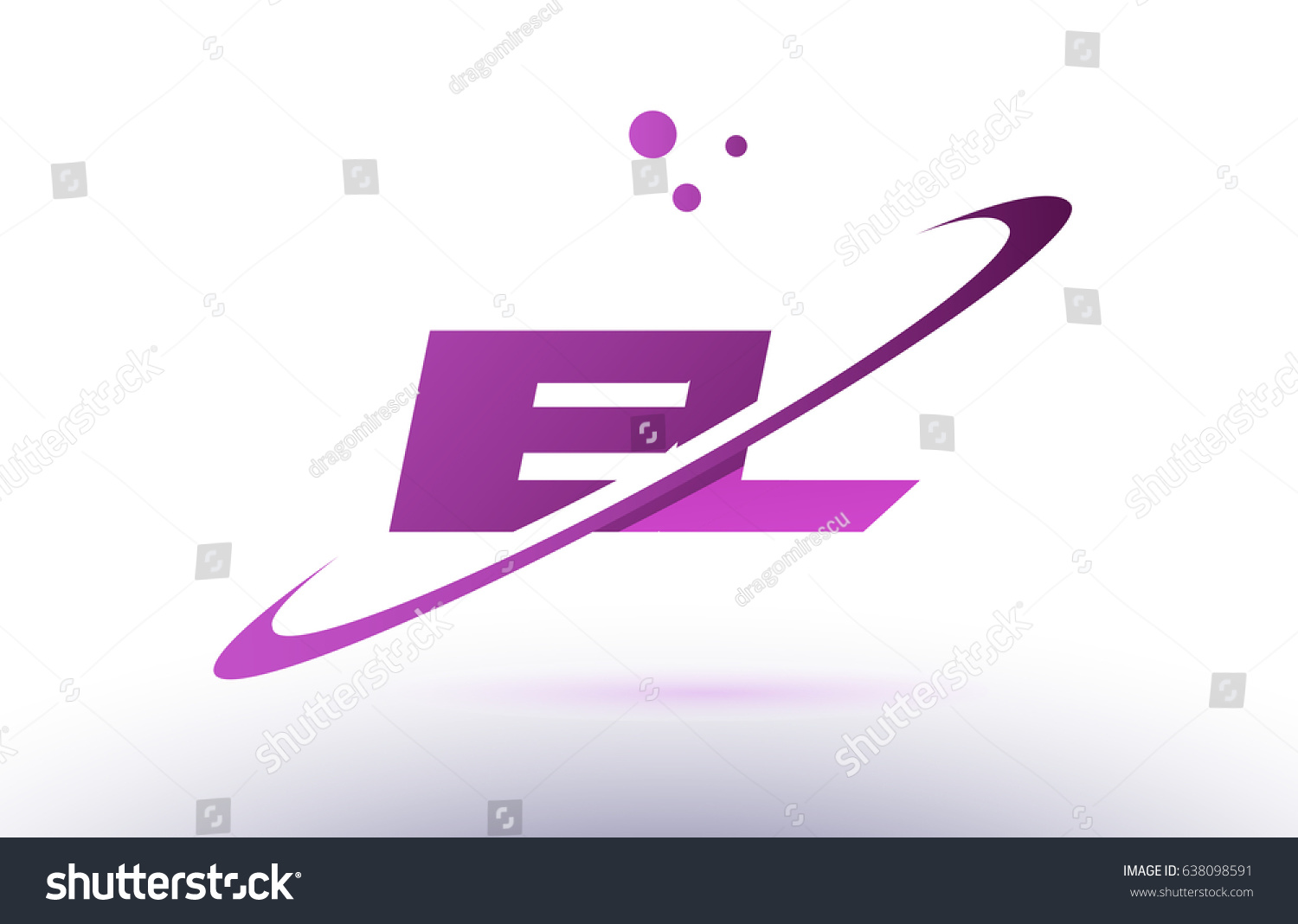 iel i e l alphabet letter logo combination - Royalty Free Stock Vector ...