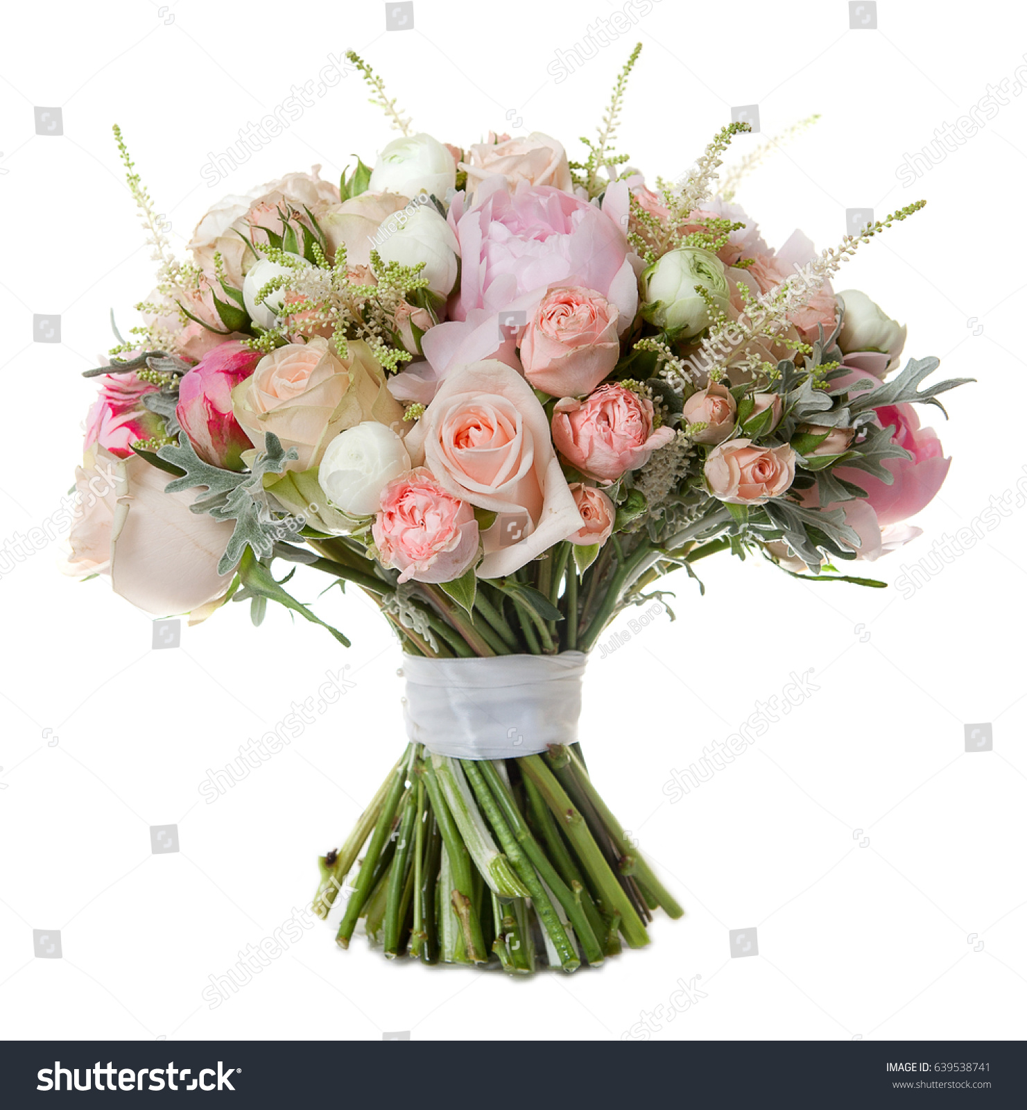 wedding bouquet isolated on white #639538741