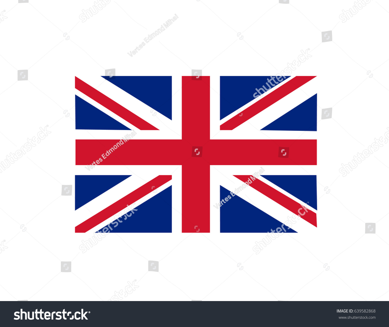 British Flag Royalty Free Stock Vector 639582868